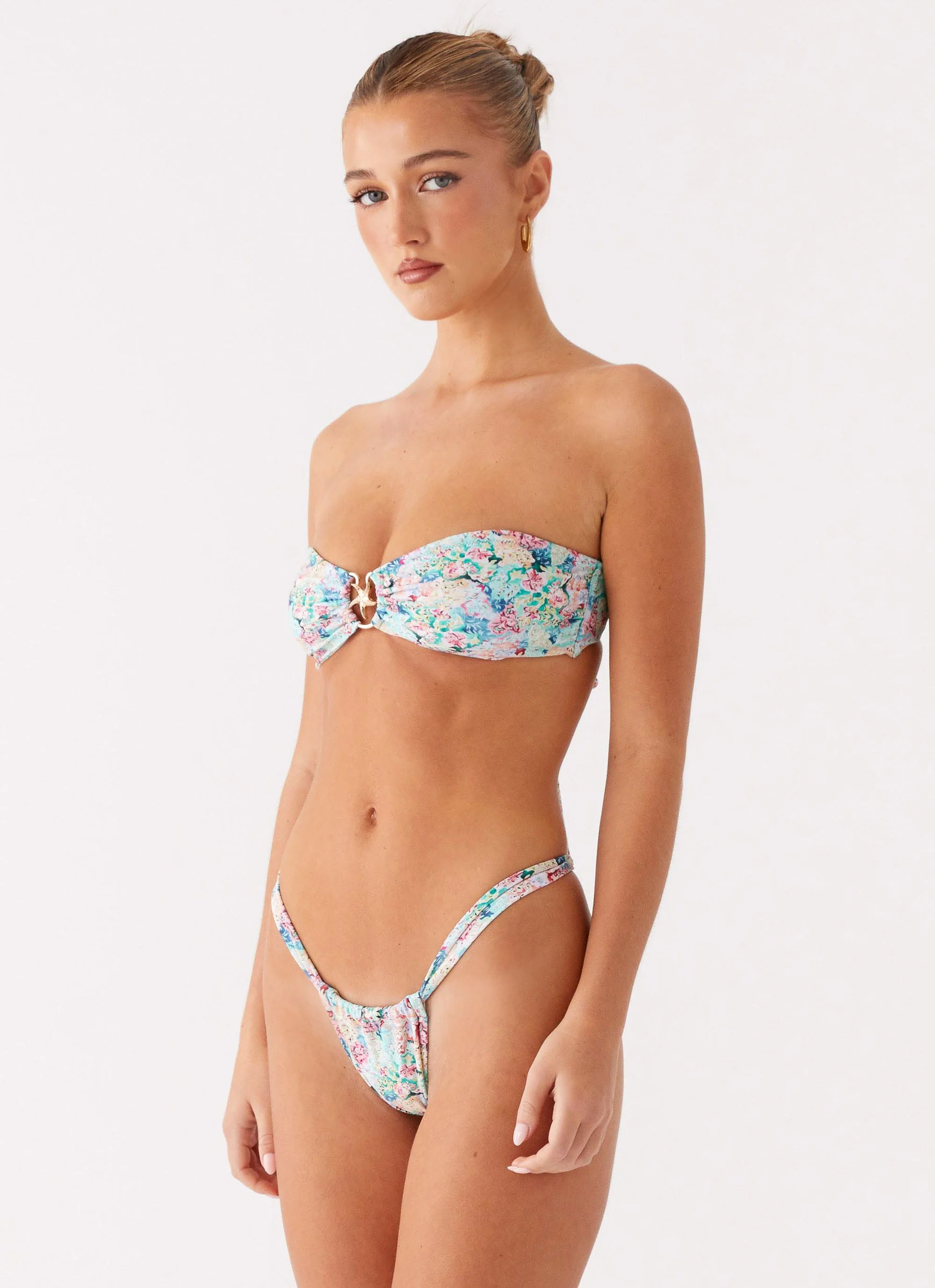Airlie Scrunch Bikini Bottoms - Santorini Floral - Image 5