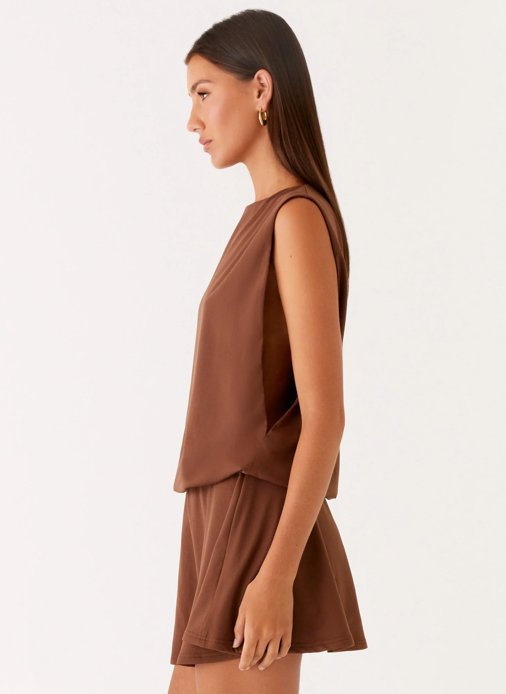 Ala Mini Dress - Chocolate - Image 2