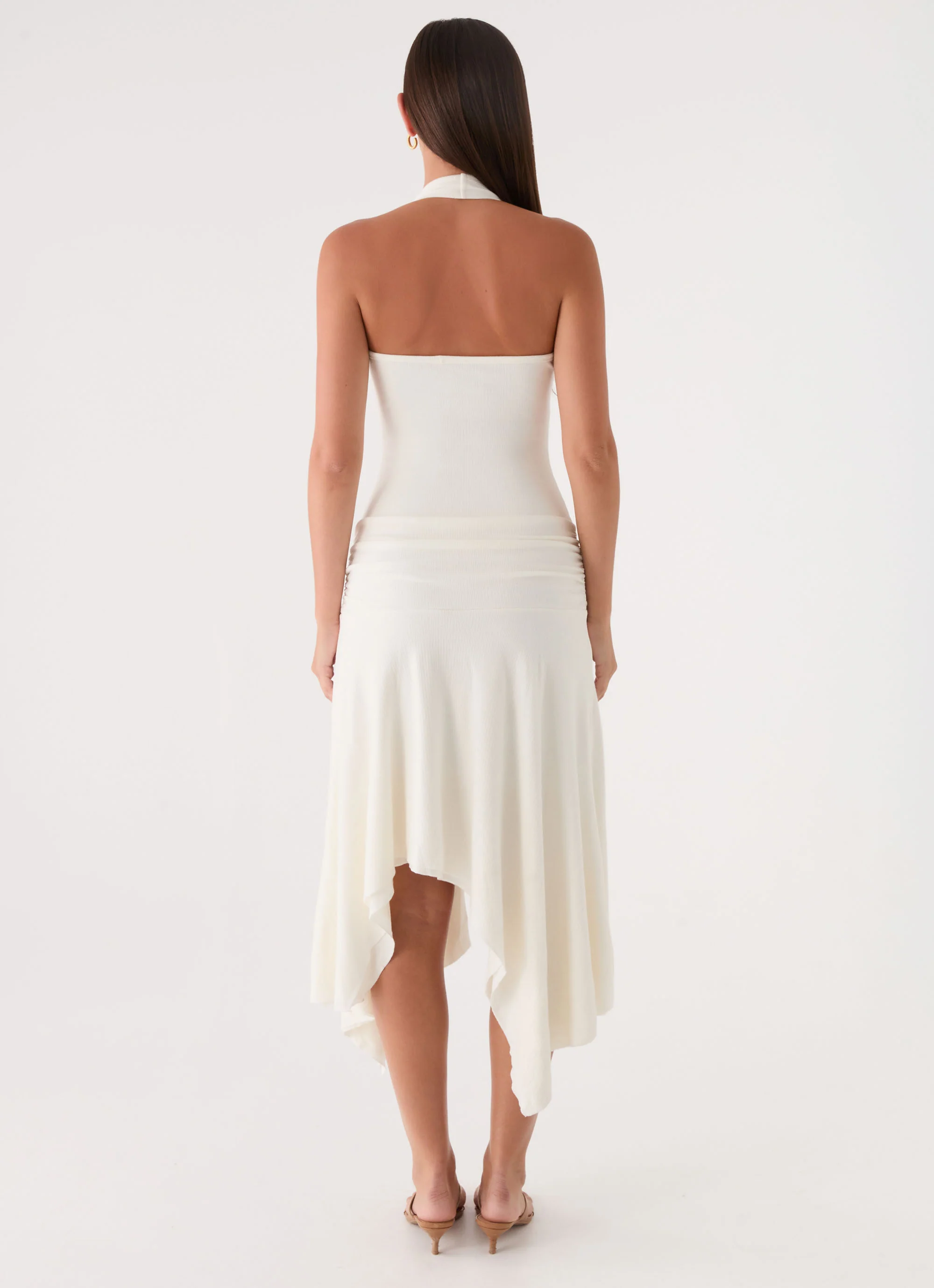 Alise Midi Dress - White - Image 3