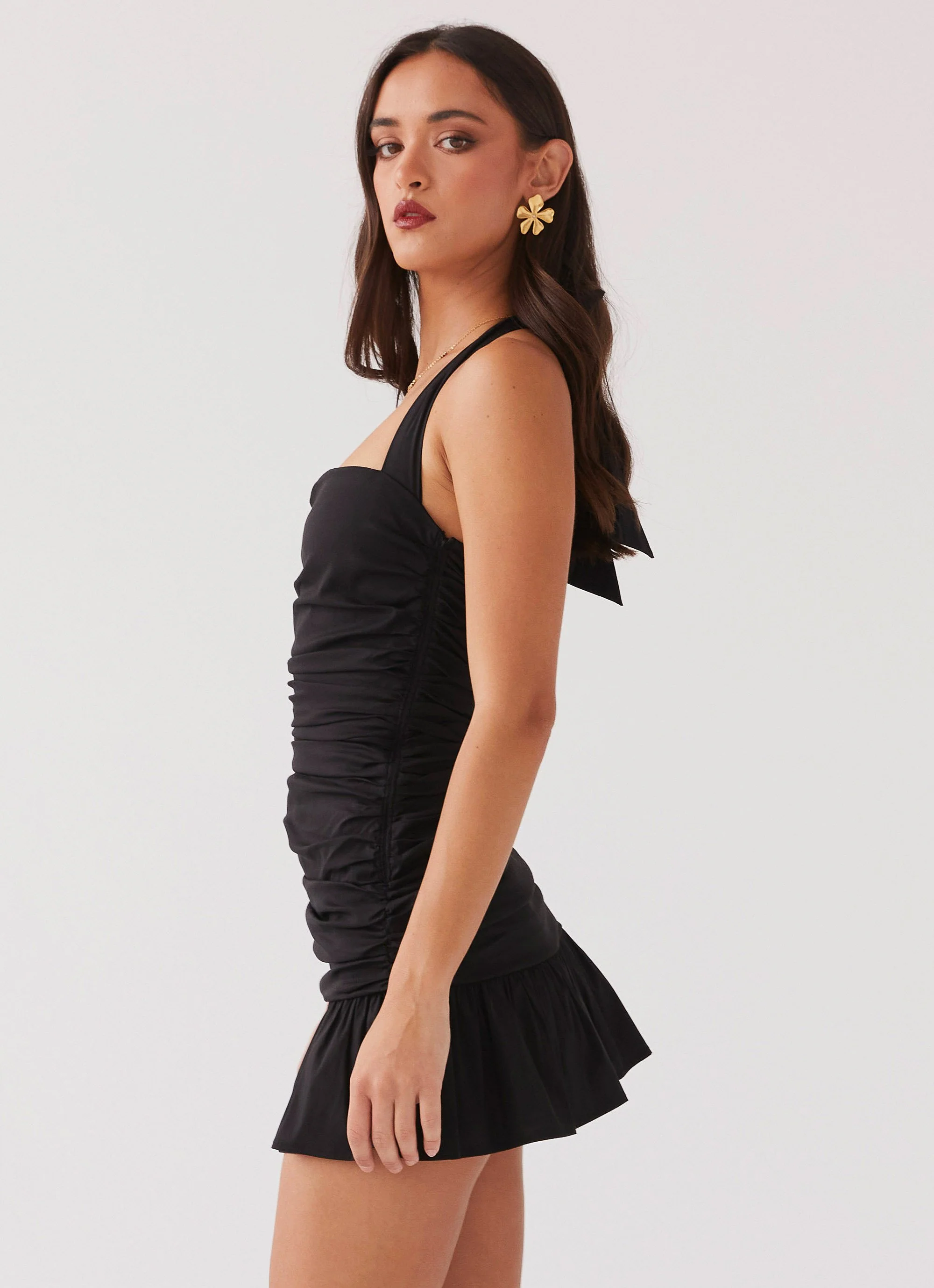 Alone With You Mini Dress - Black - Image 5