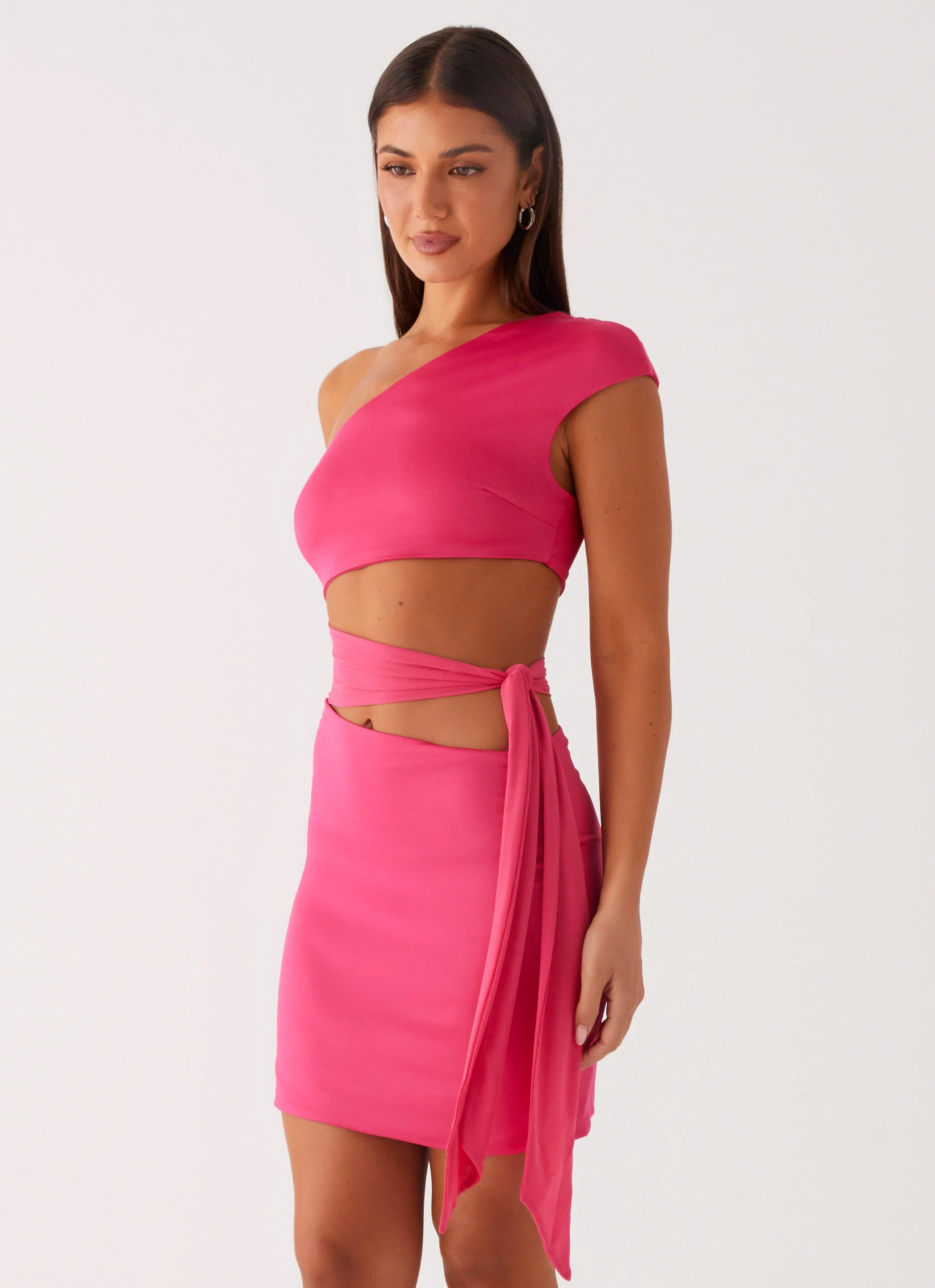 Amara Mini Dress - Hot Pink - Image 3