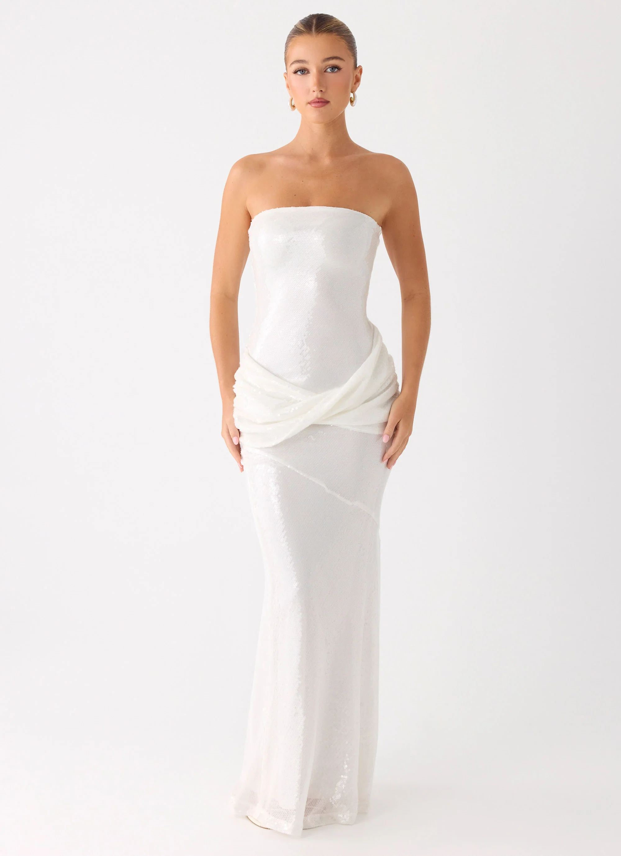 Anticipating Sequin Maxi Dress - White - Image 6