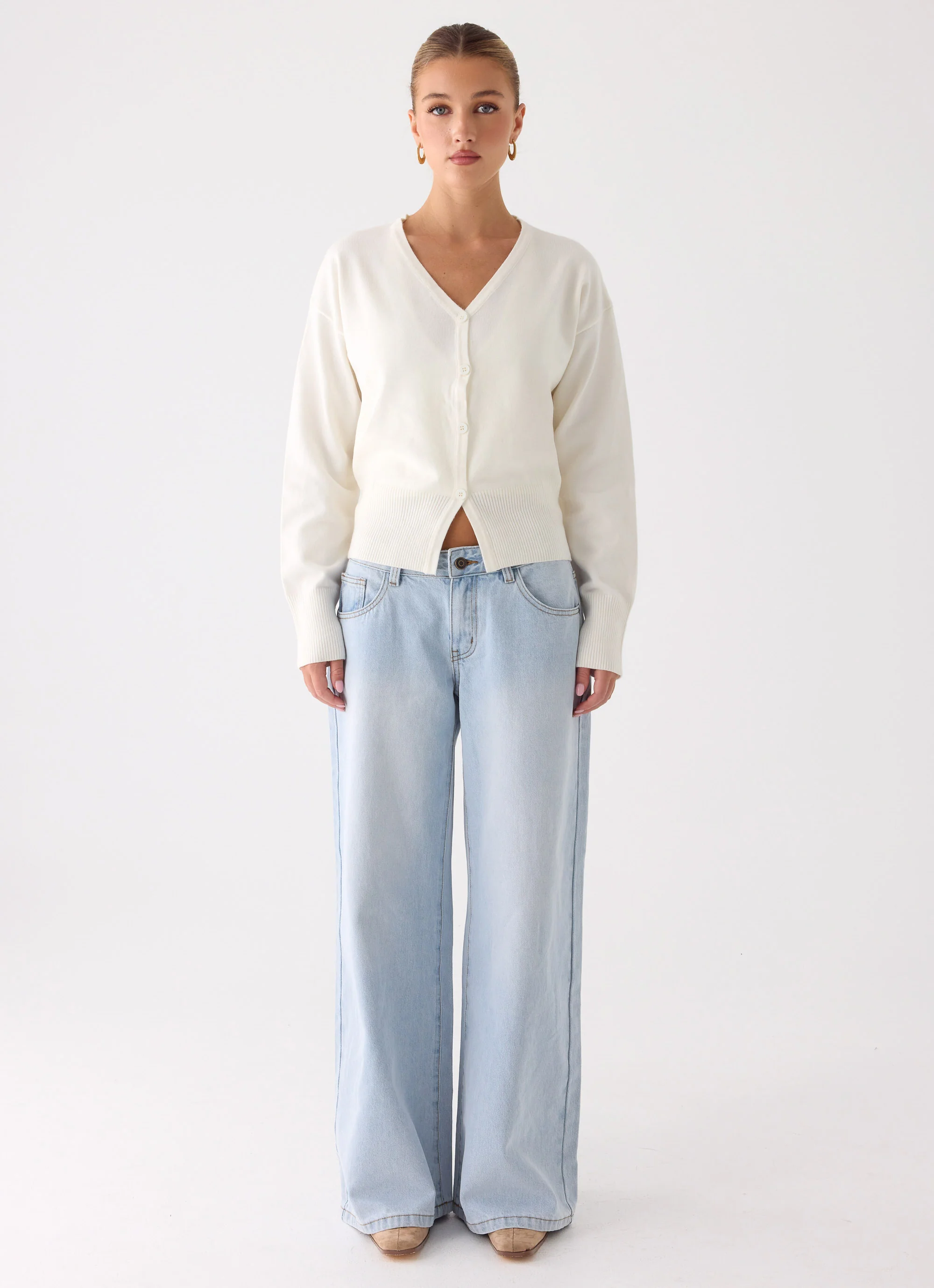 Arthur Knit Cardigan - Ivory - Image 2