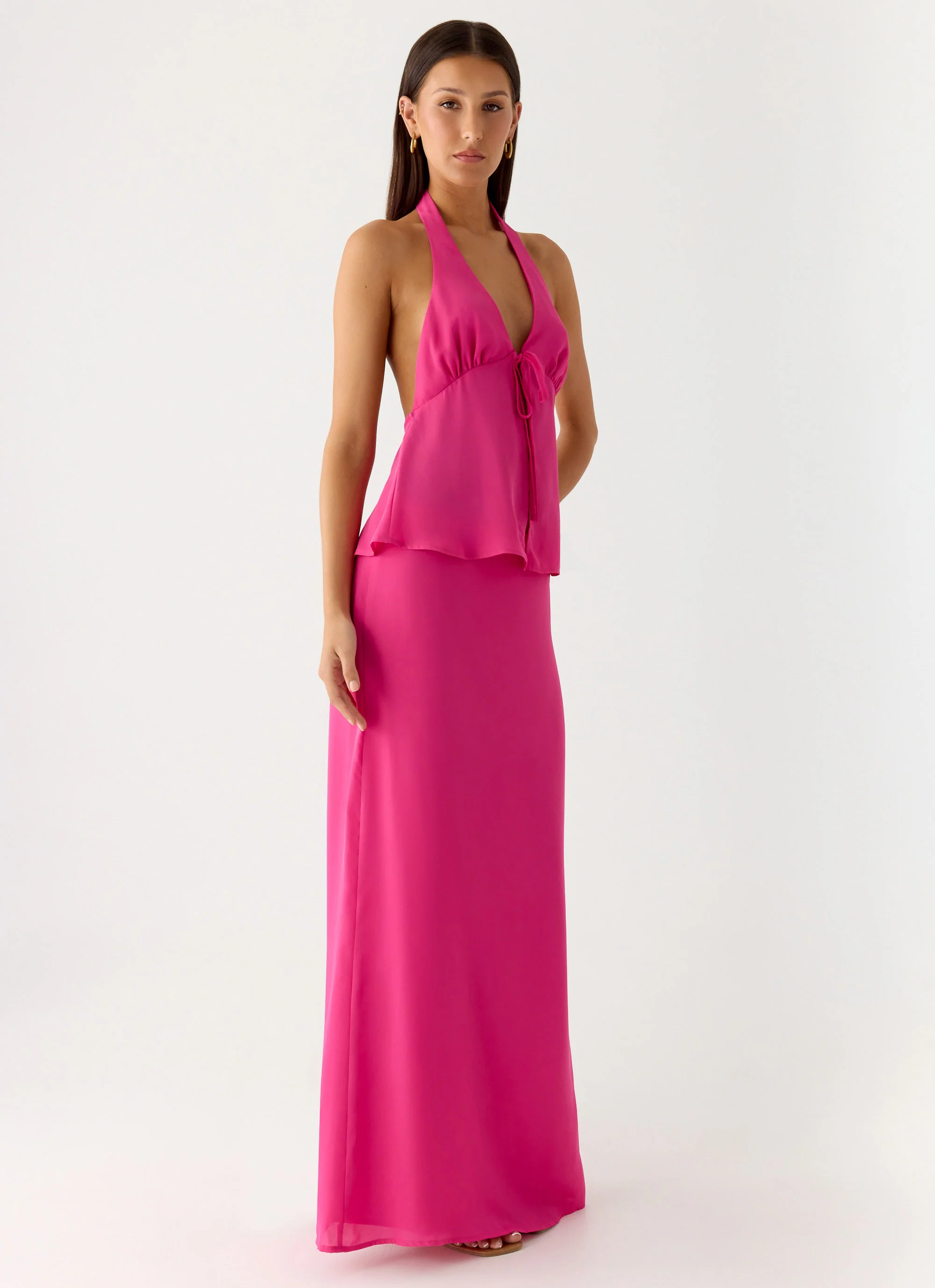 Ashlea Maxi Skirt - Fuchsia - Image 6