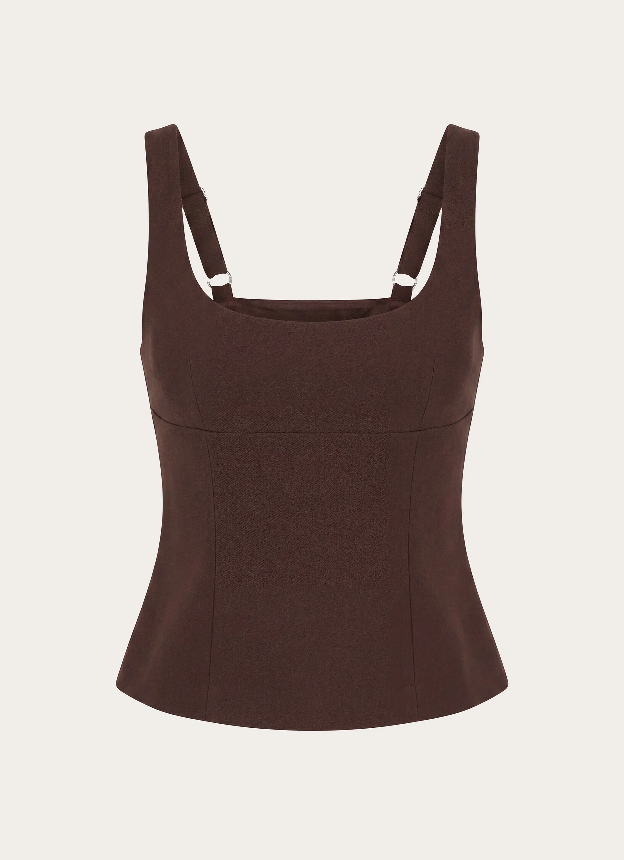 Autrey Suiting Top - Chocolate - Image 3