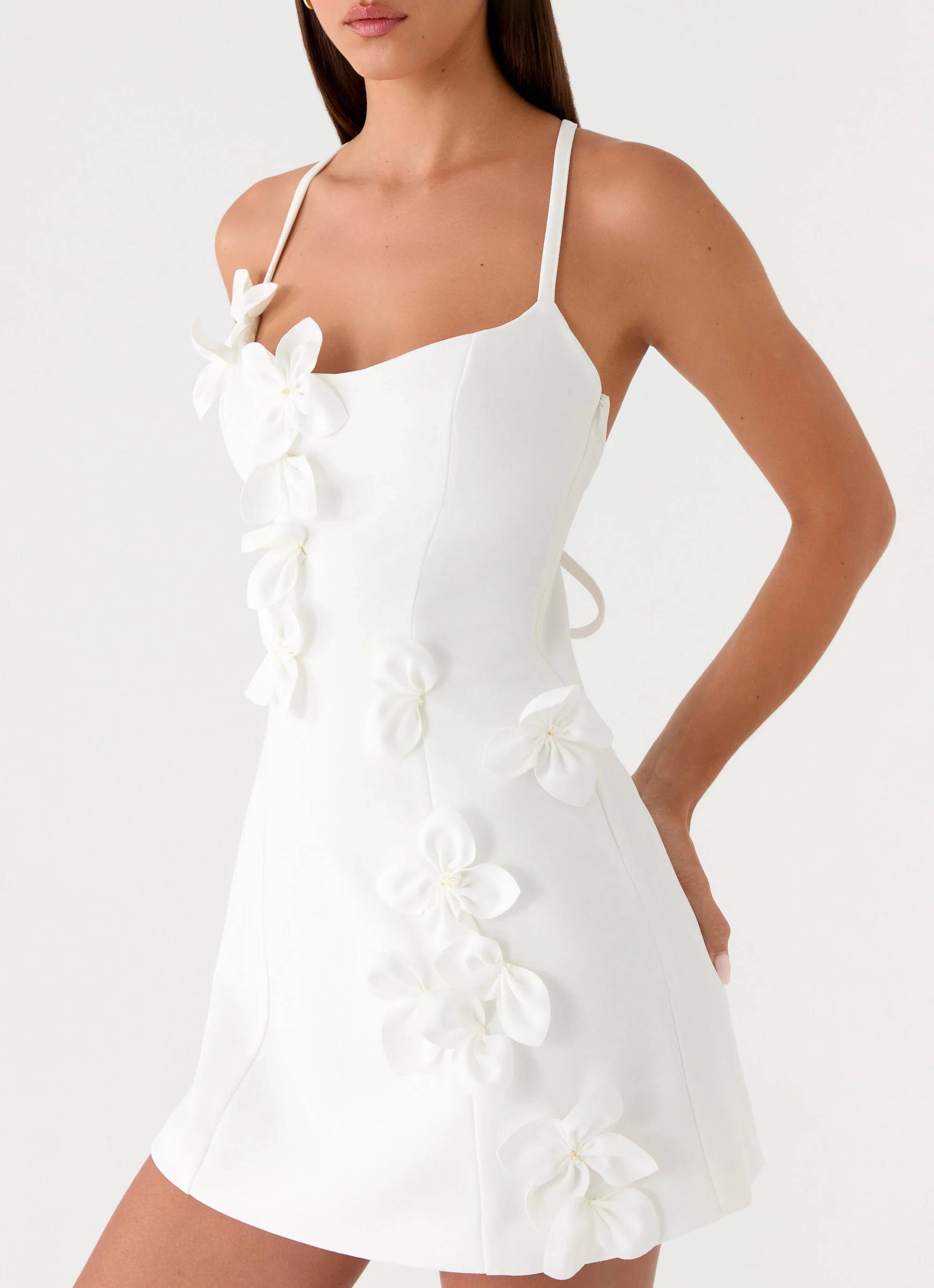 Avenya Mini Dress - White - Image 5