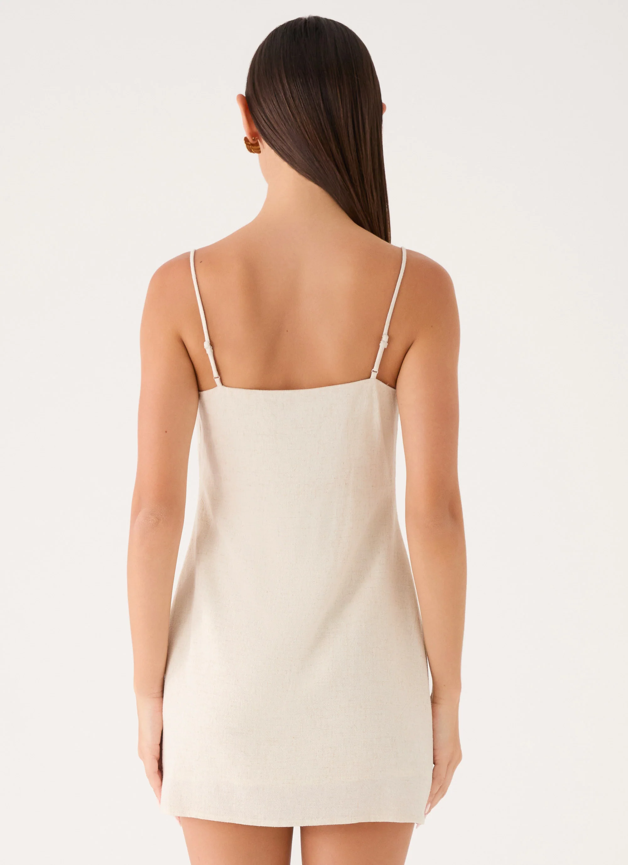 Bailee Mini Dress - Oatmeal - Image 3
