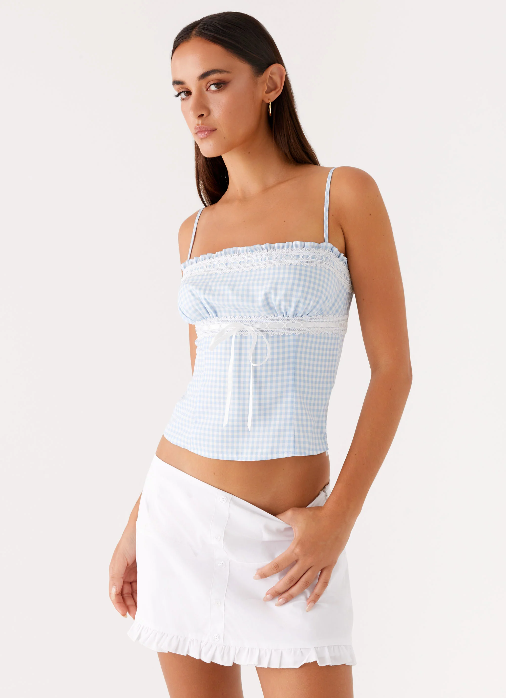 Bristol Mini Skirt - White - Image 3