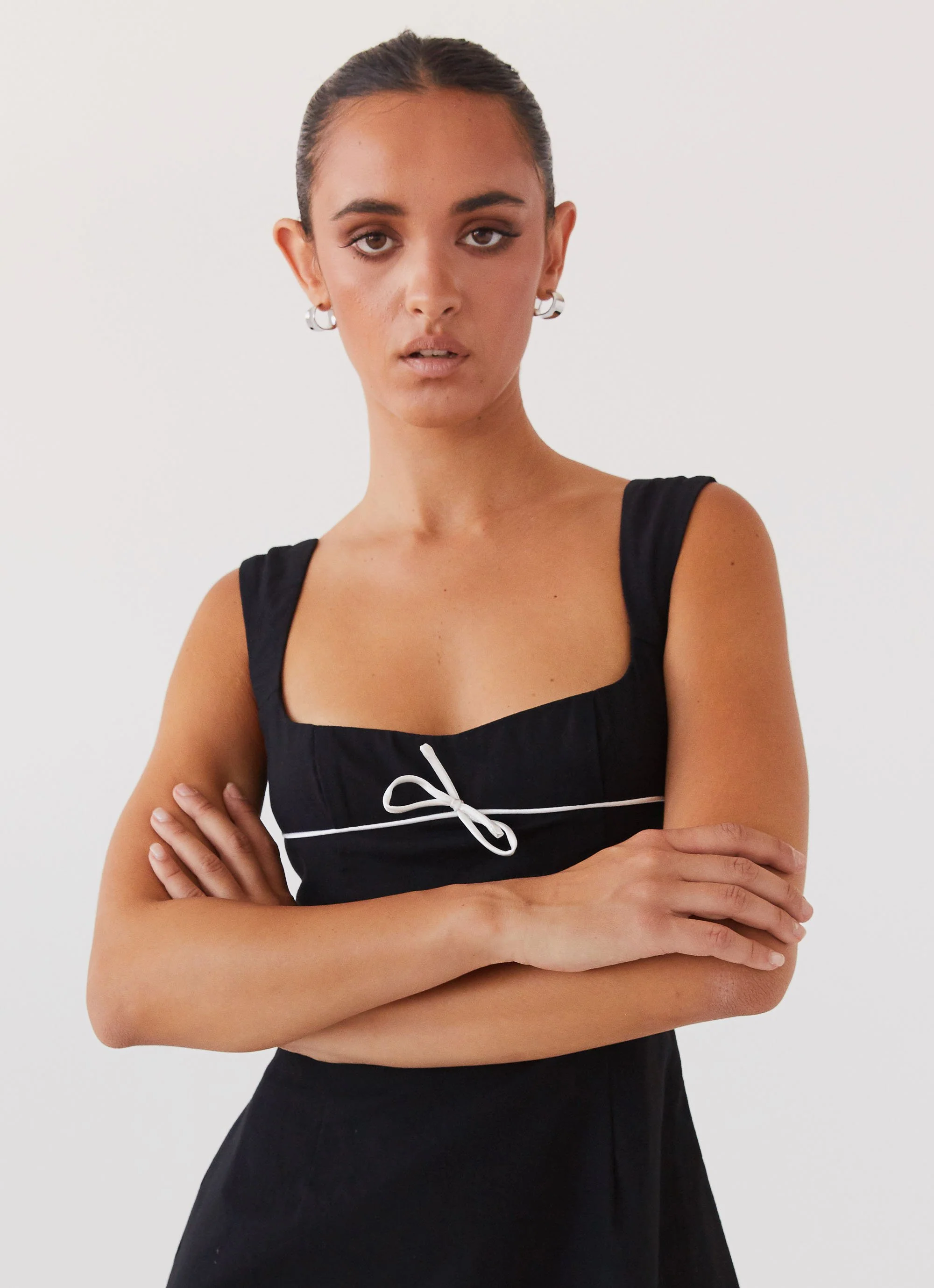 Cadence Mini Dress - Black - Image 6