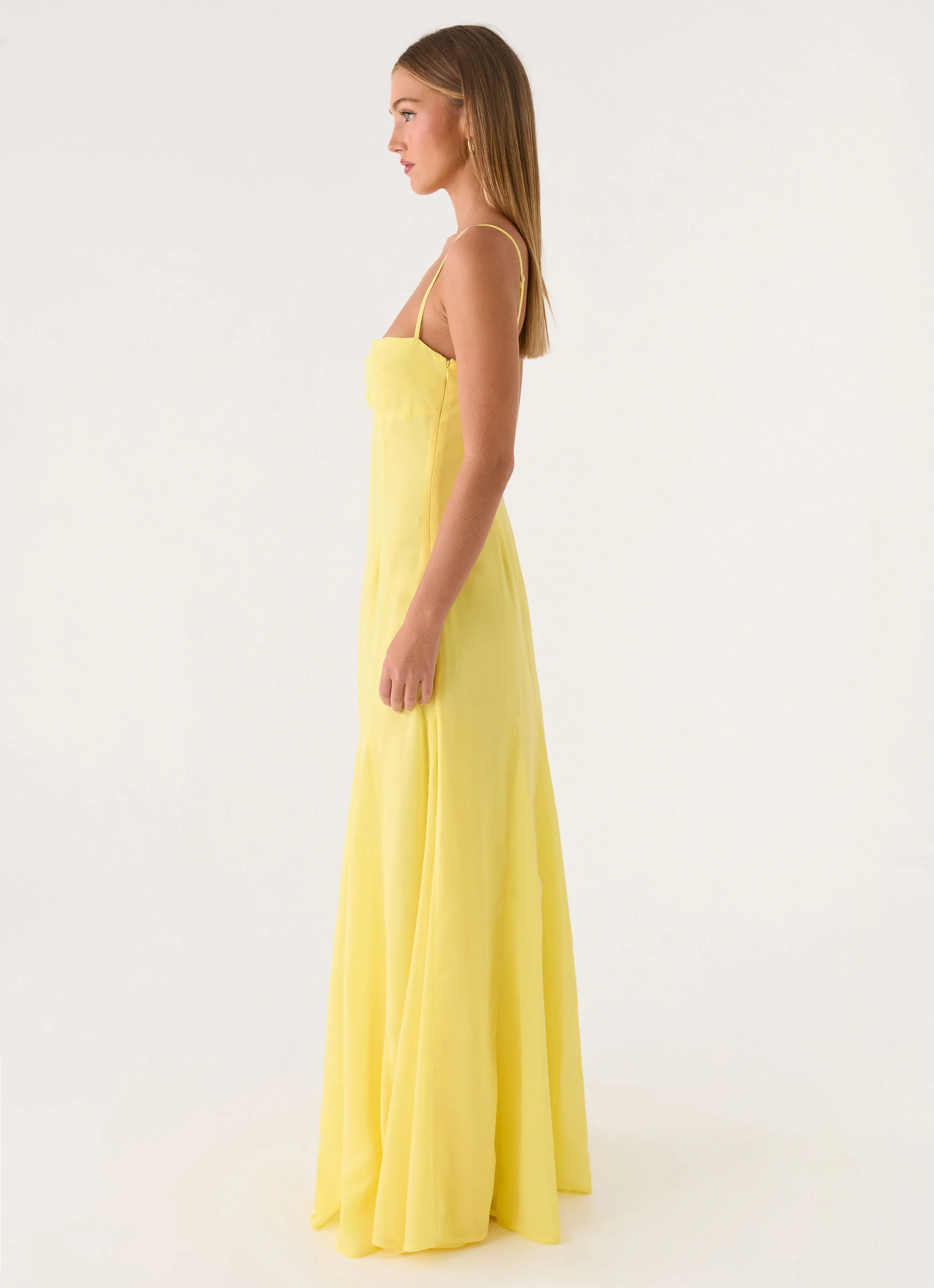 Carlin Maxi Dress - Bright Lemon - Image 5