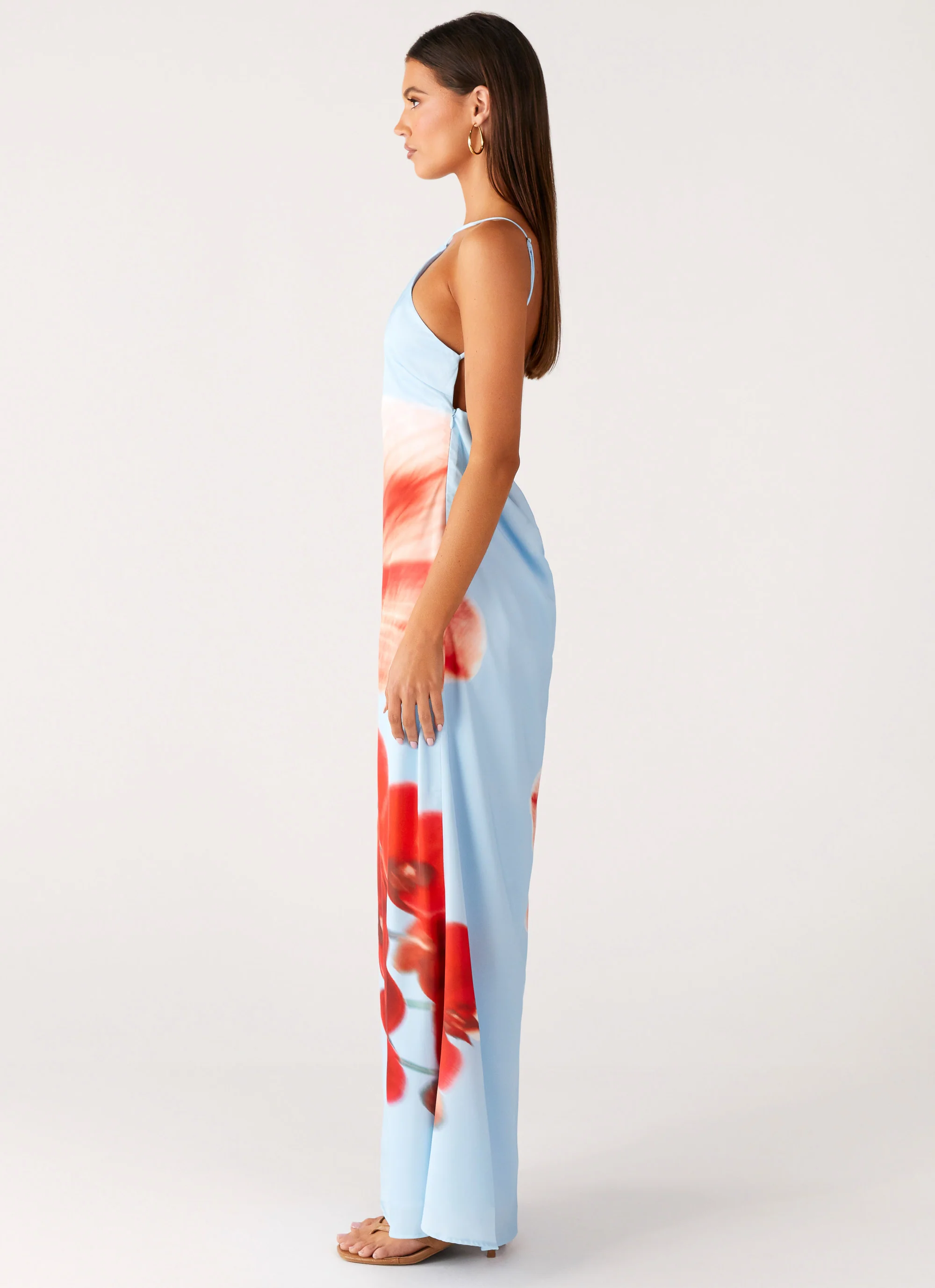 Chloe Maxi Dress - Turquoise Bloom - Image 2