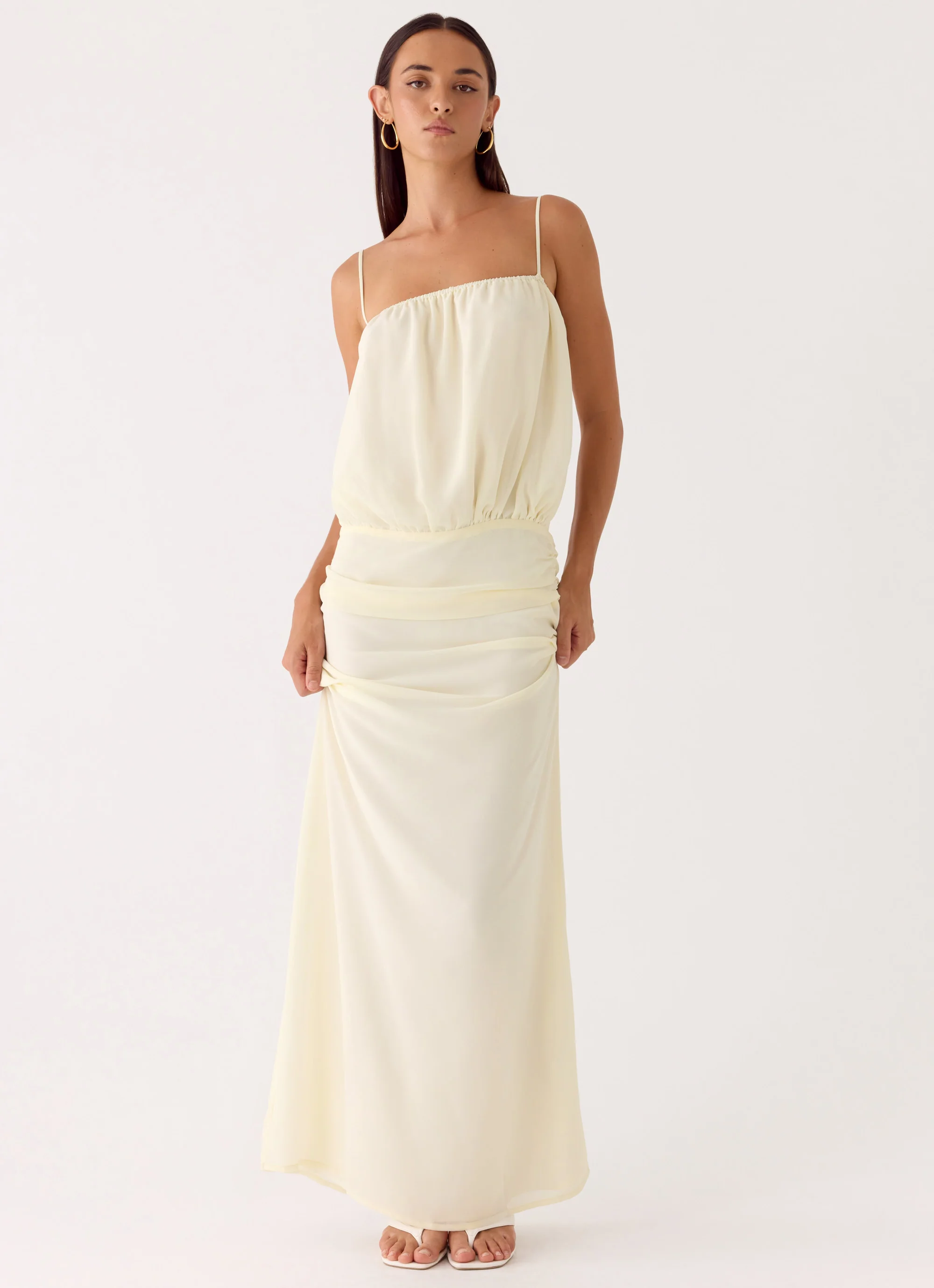 Citrus Kiss Maxi Dress - Baby Yellow - Image 4
