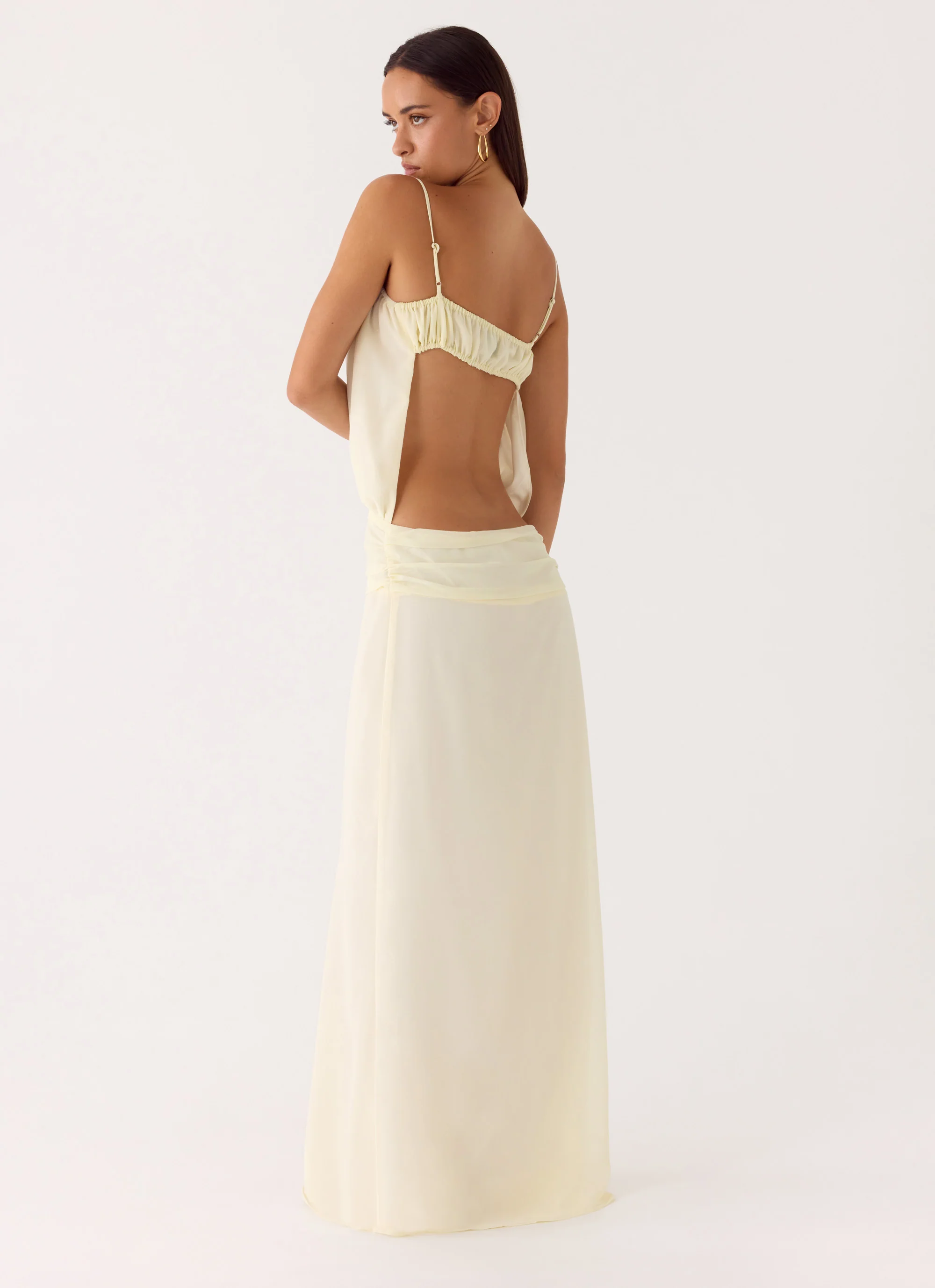 Citrus Kiss Maxi Dress - Baby Yellow - Image 5