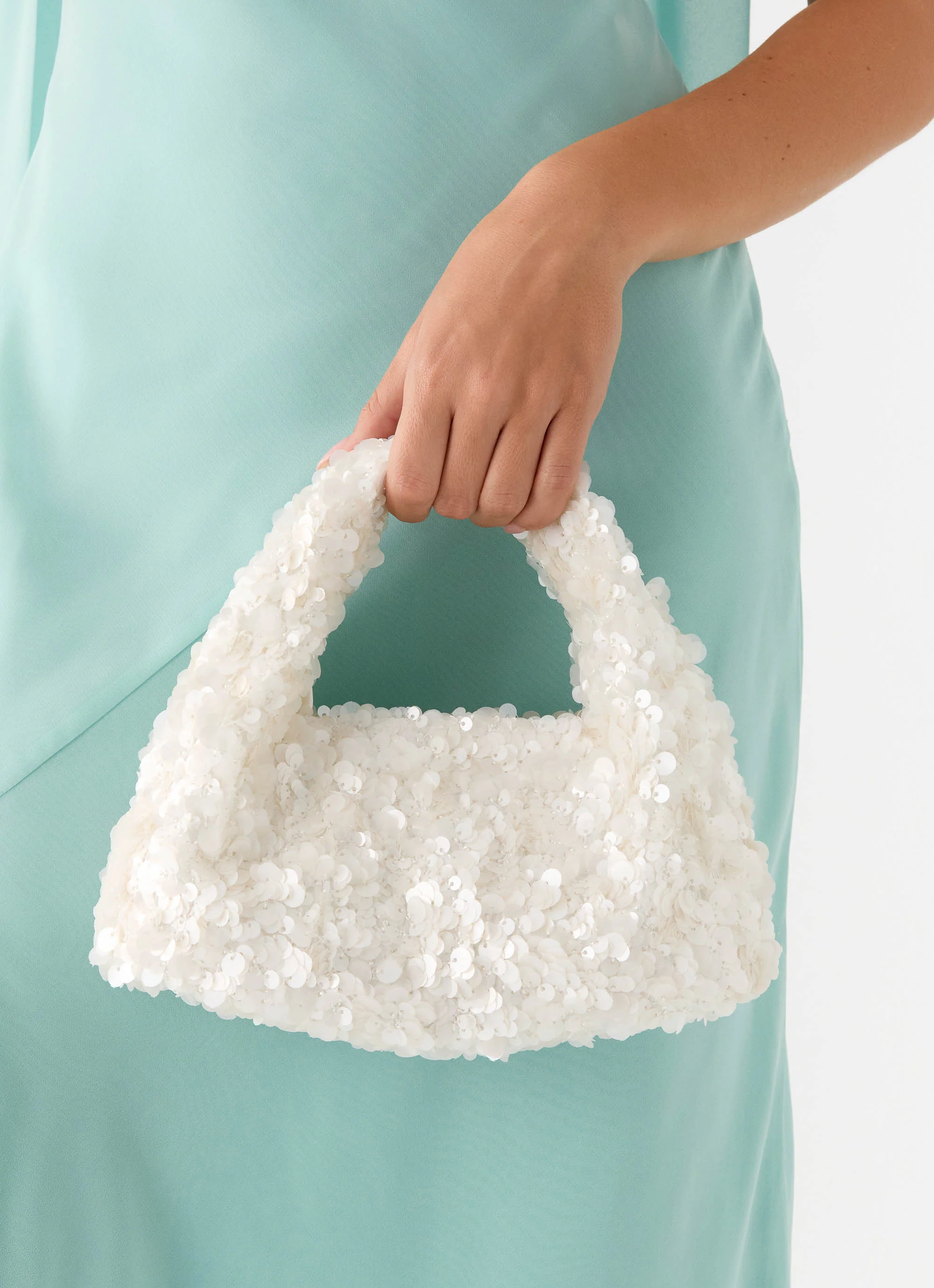 Cloud Nine Sequin Bag - Ivory - Image 3