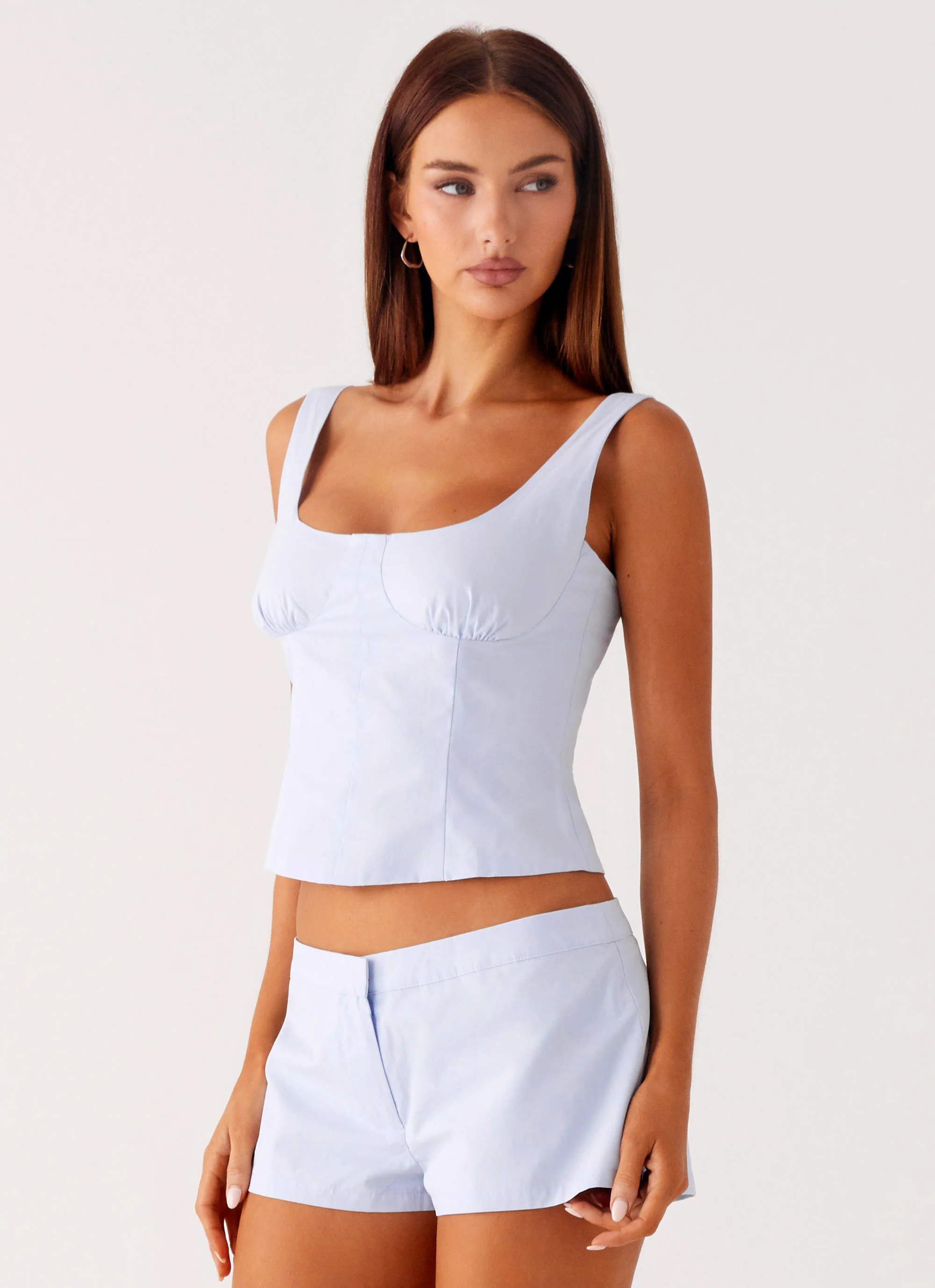 Coastline Bustier Top - Blue - Image 6
