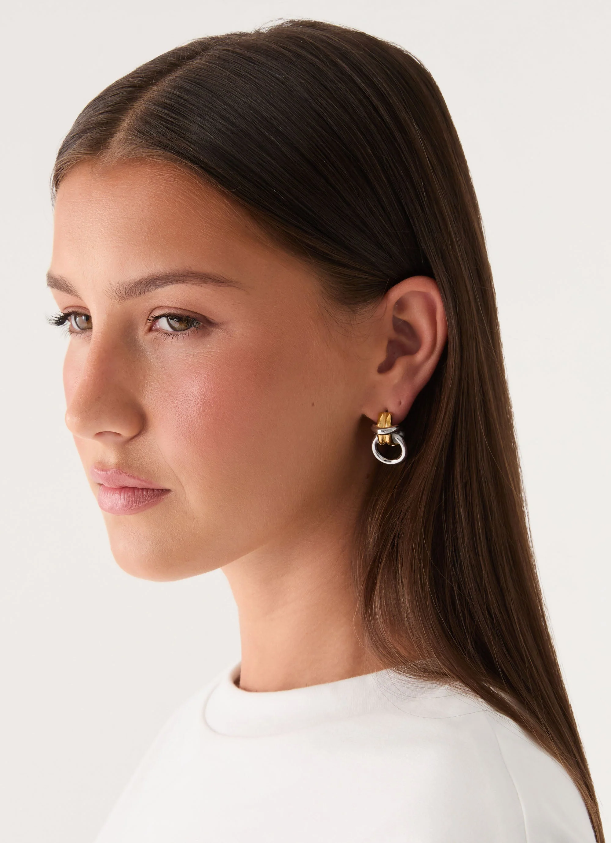 Electric Kiss Earrings - Gold/Silver - Image 2
