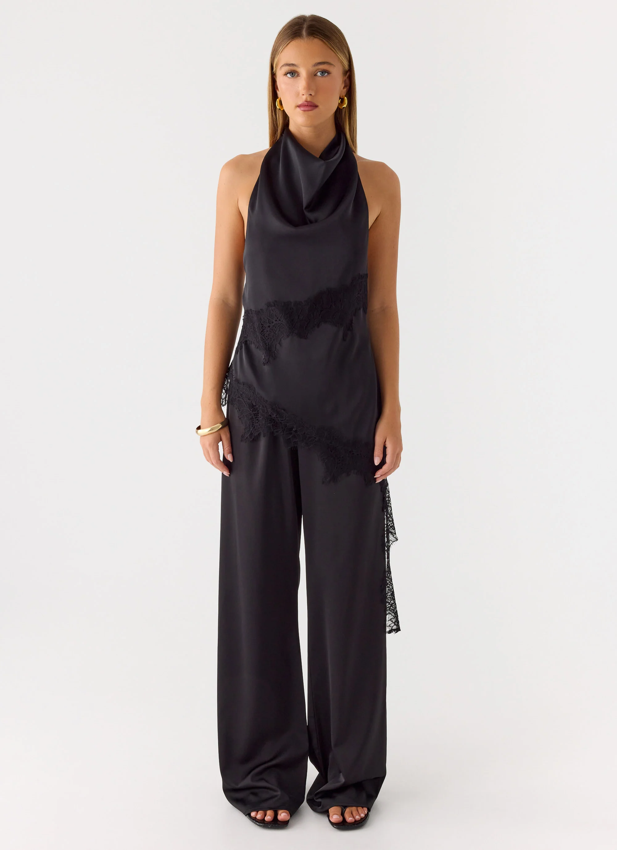 Emilee Cowl Top - Black