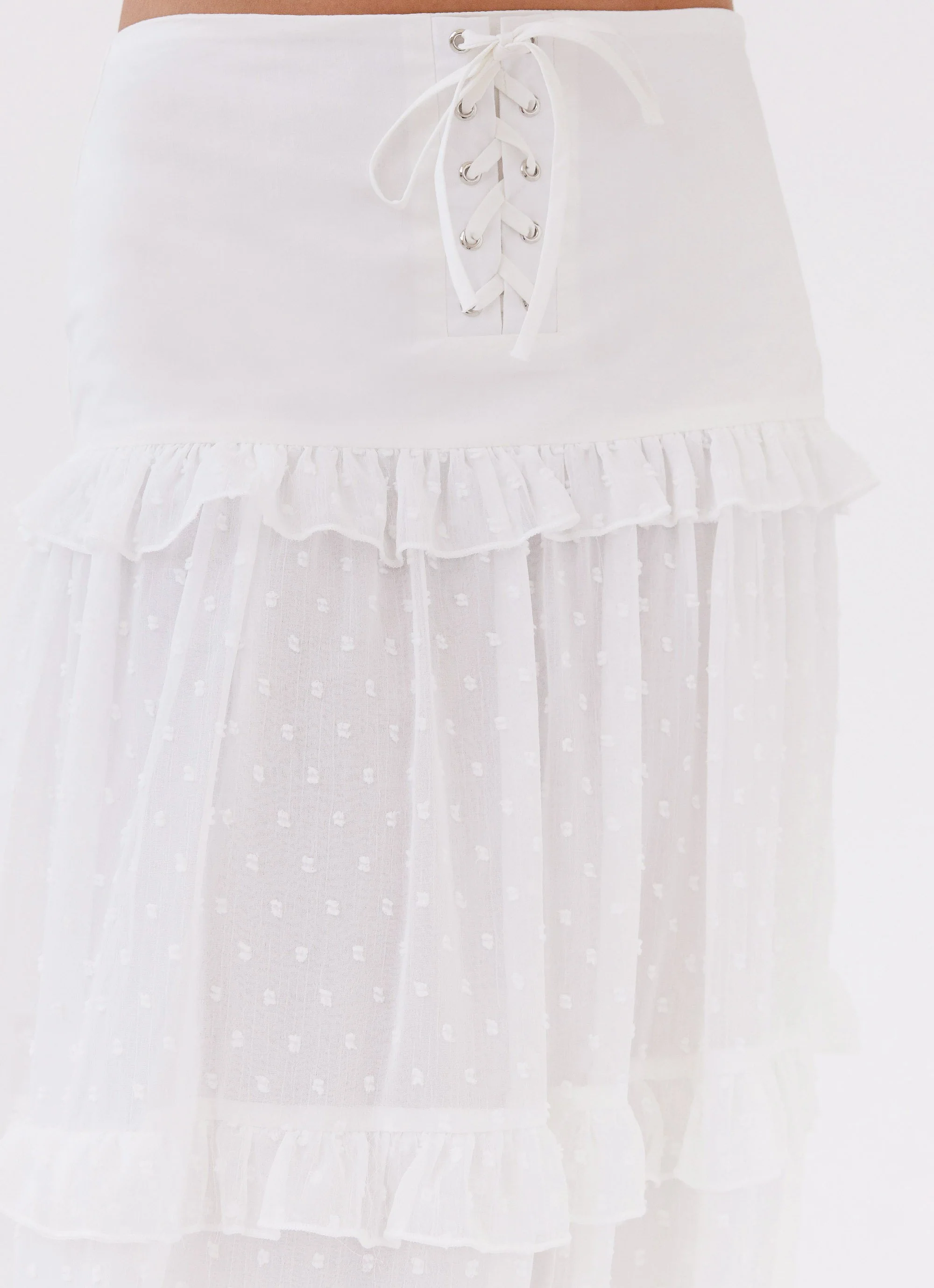Esmeralda Maxi Skirt - White - Image 2