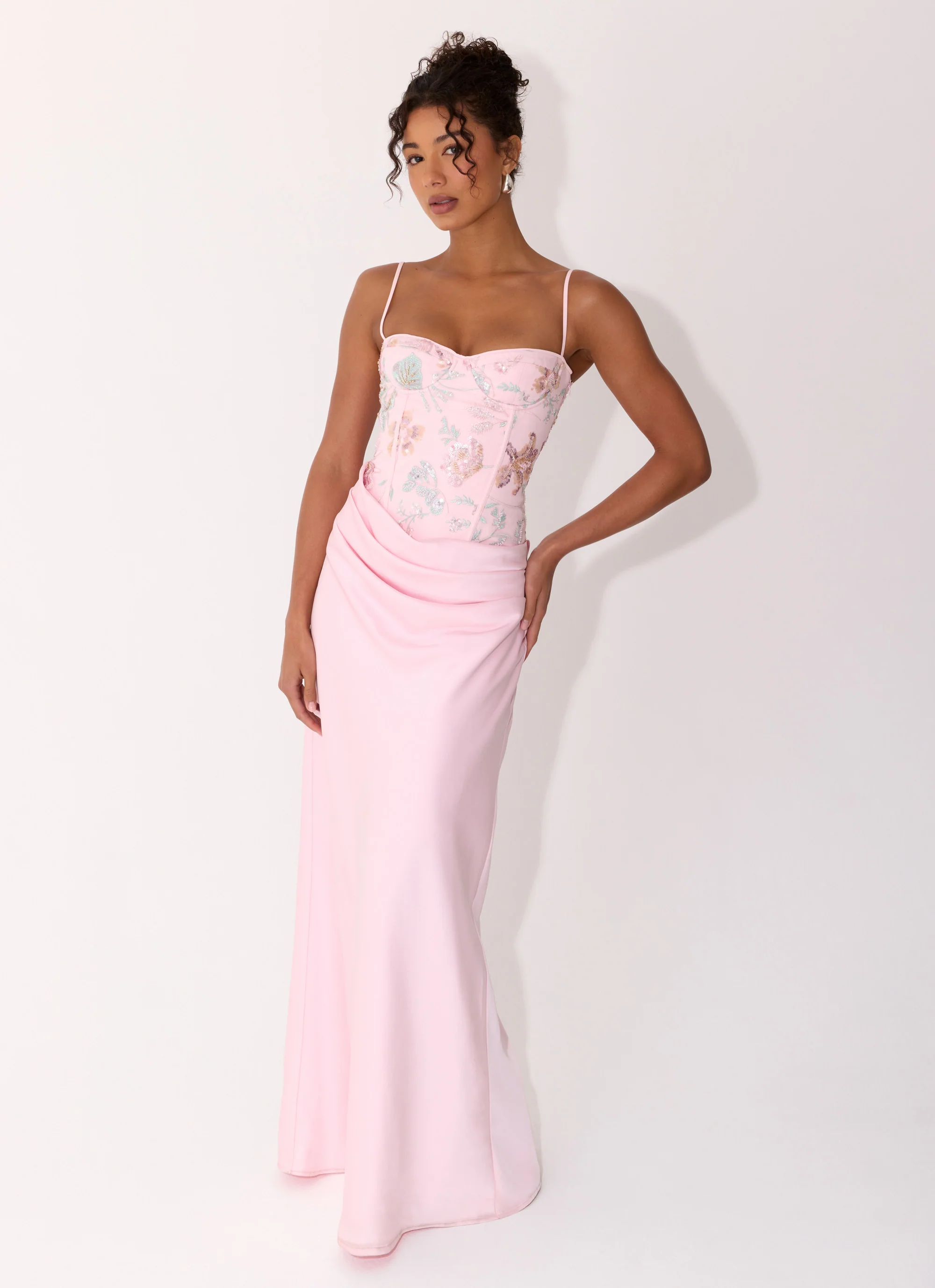 Euphoric Beaded Maxi Dress - Pink Everbloom - Image 7