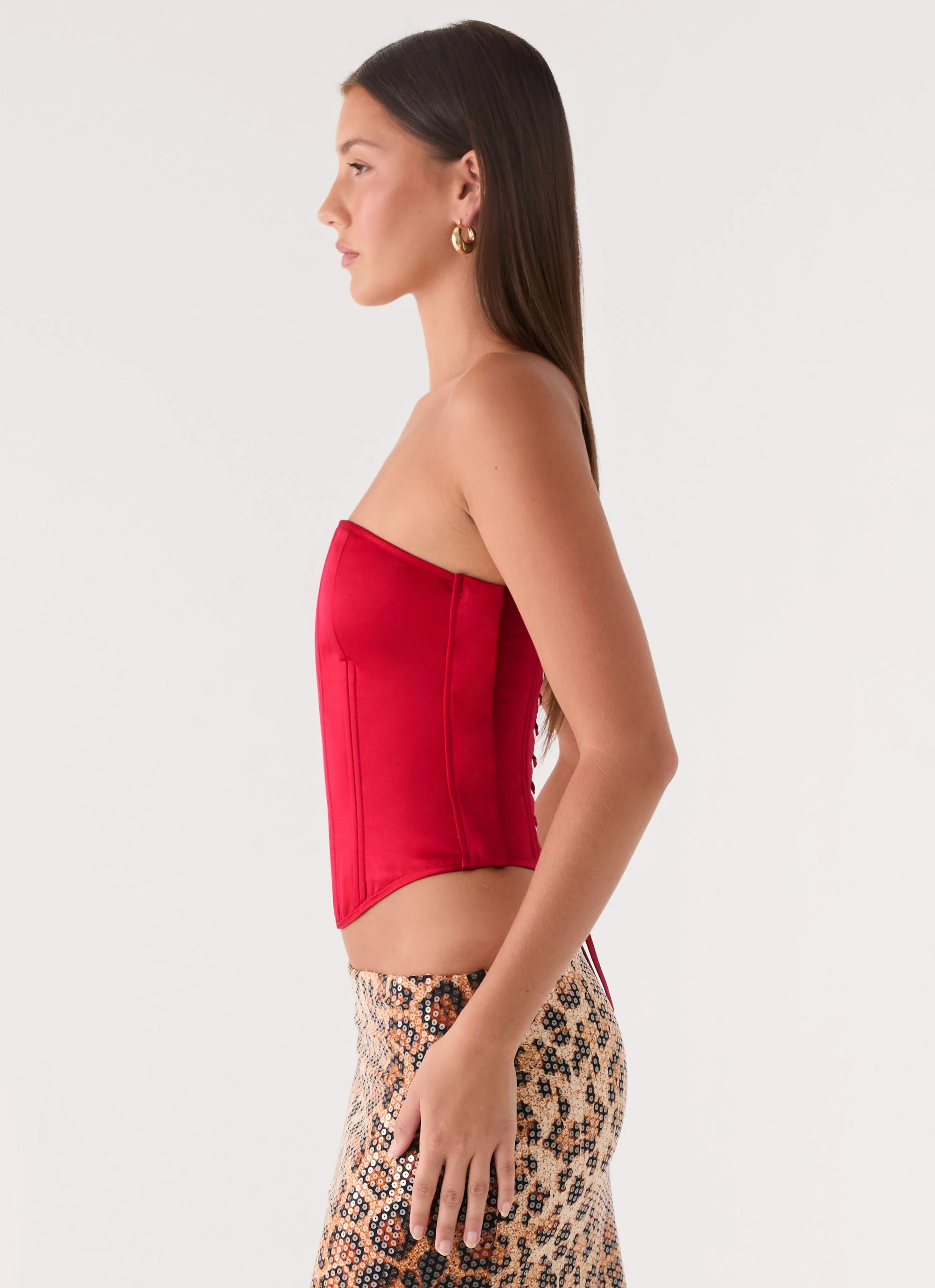 Evaleigh Corset - Deep Red - Image 4