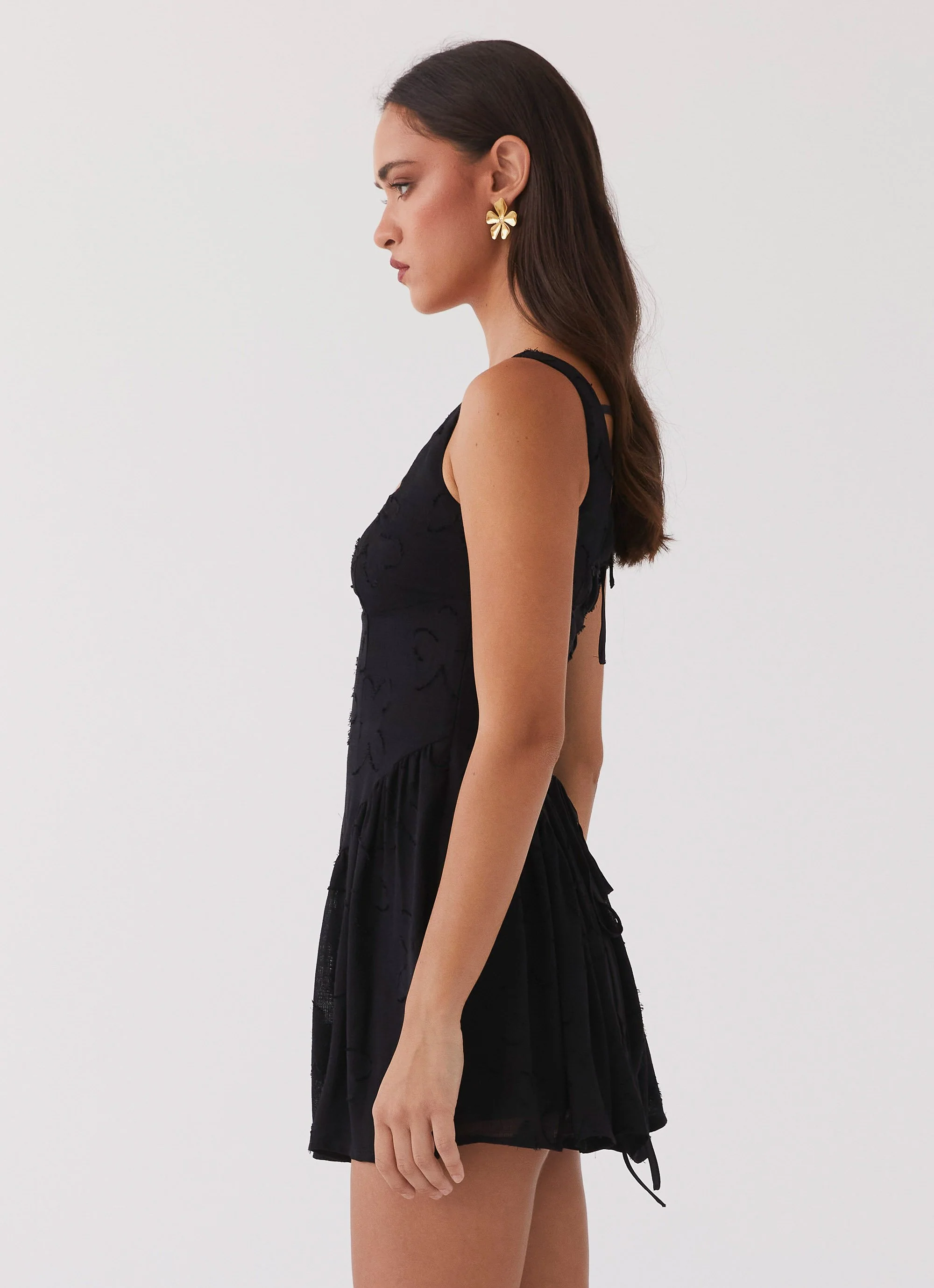 Evelyn Mini Dress - Black - Image 8