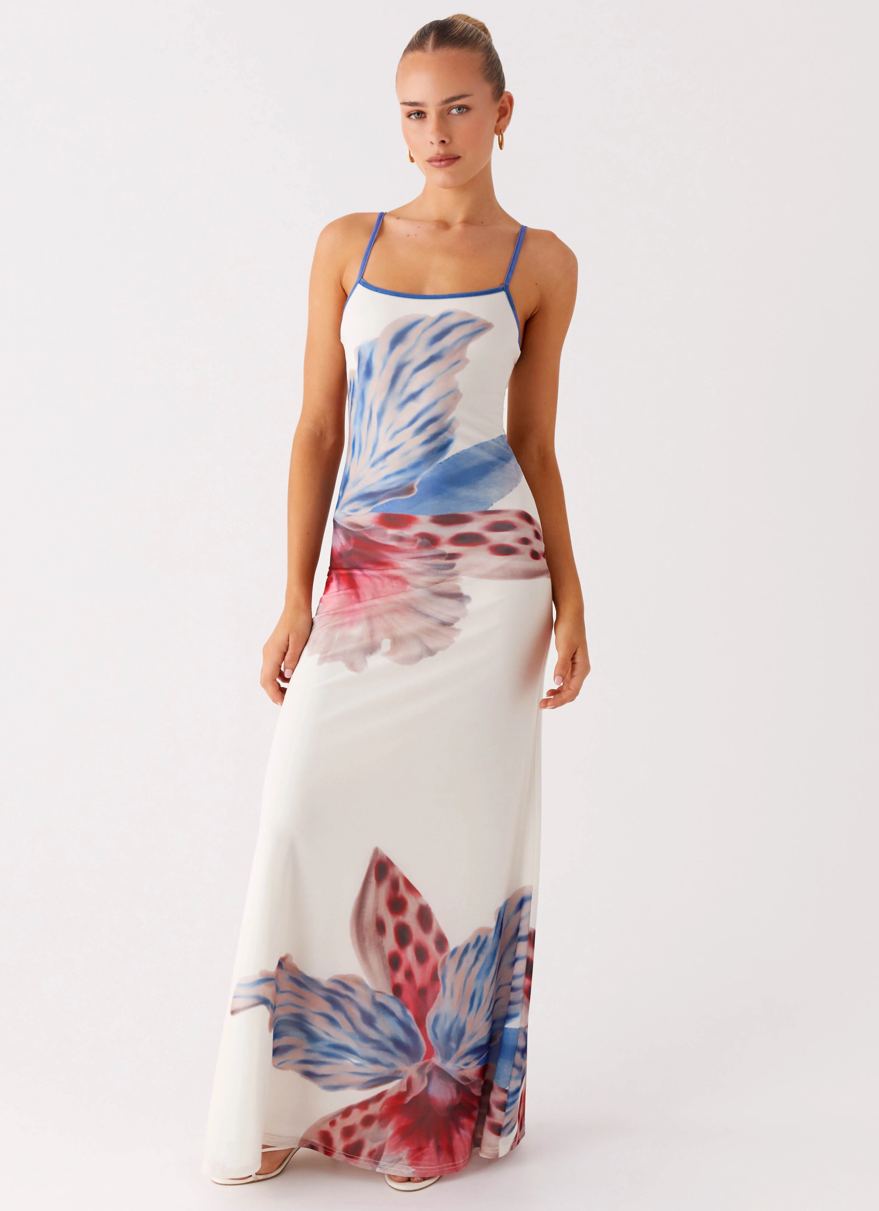 Everett Maxi Dress - White Sea Bloom