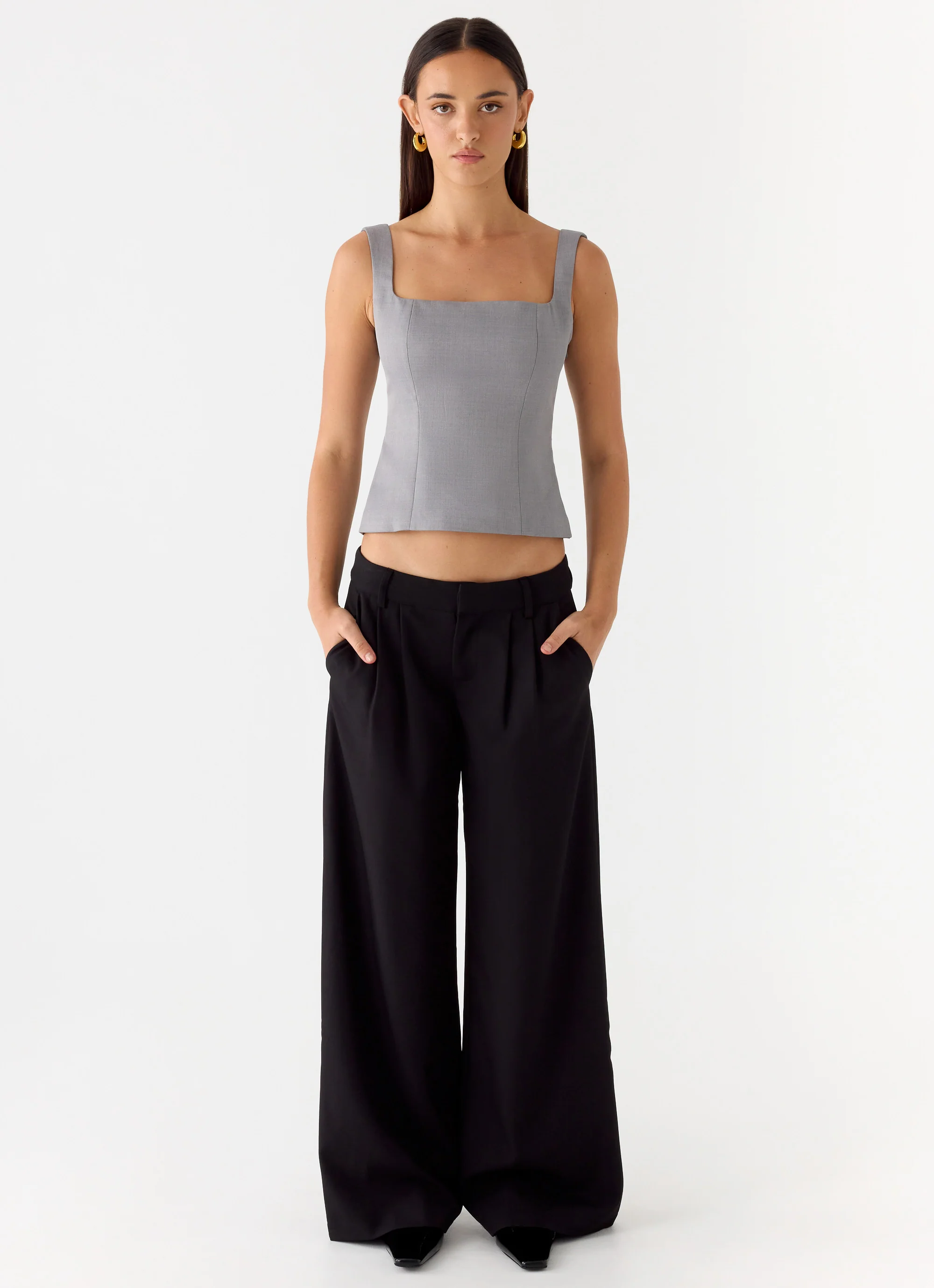 False Start Top - Smoke Grey - Image 2
