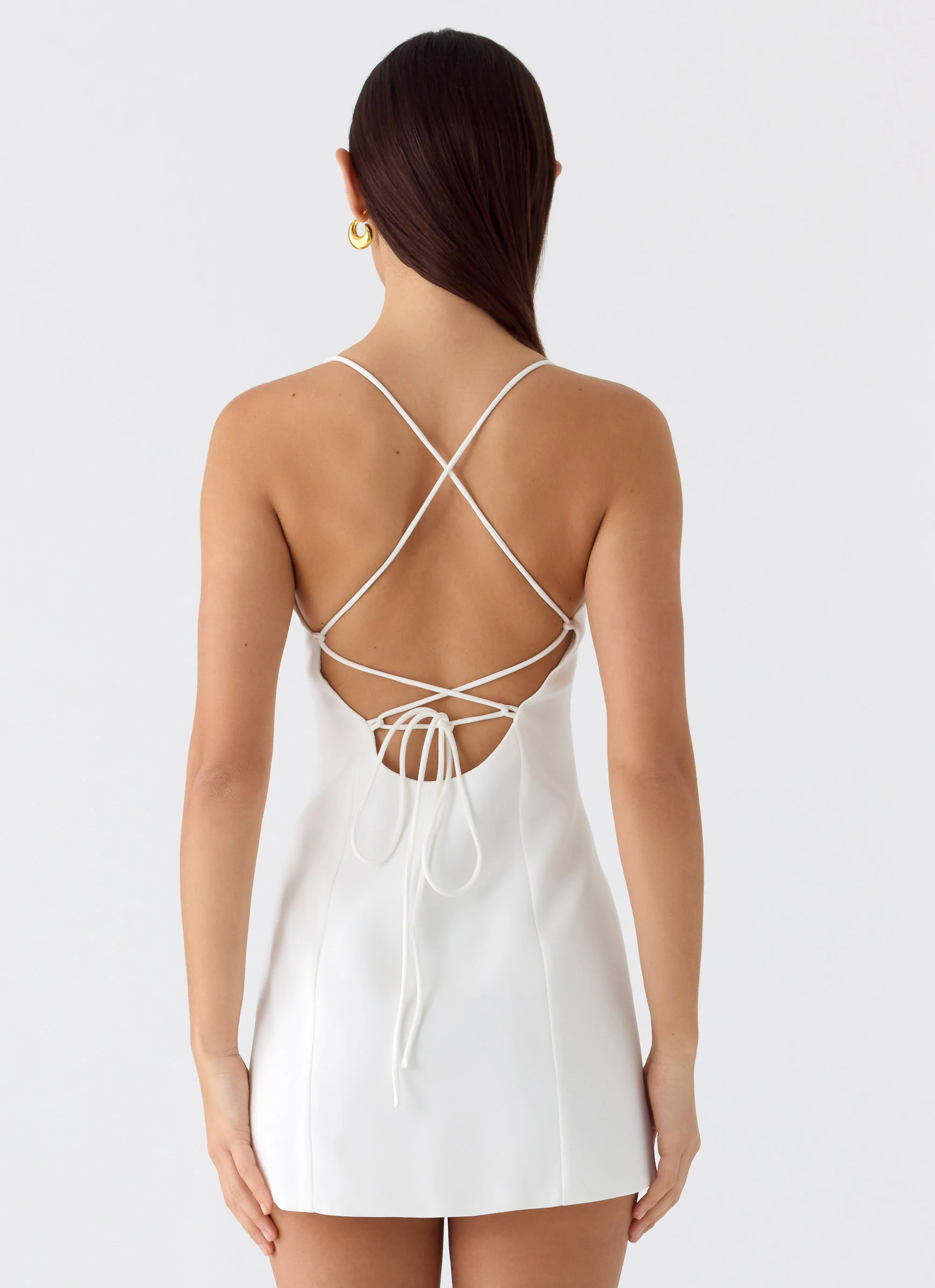 Famous Mini Dress - White - Image 2