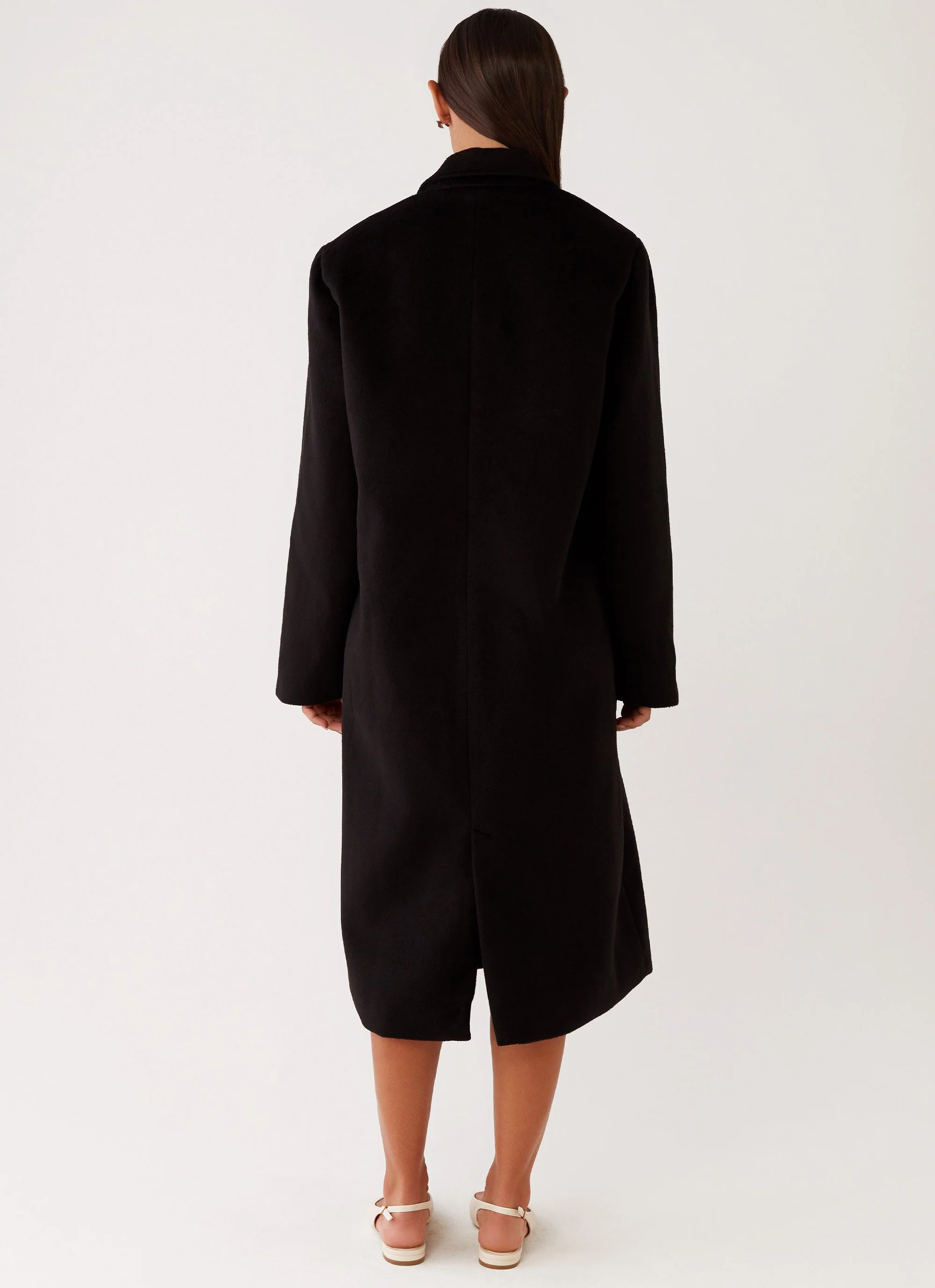 Gianni Double Breast Coat - Black - Image 4