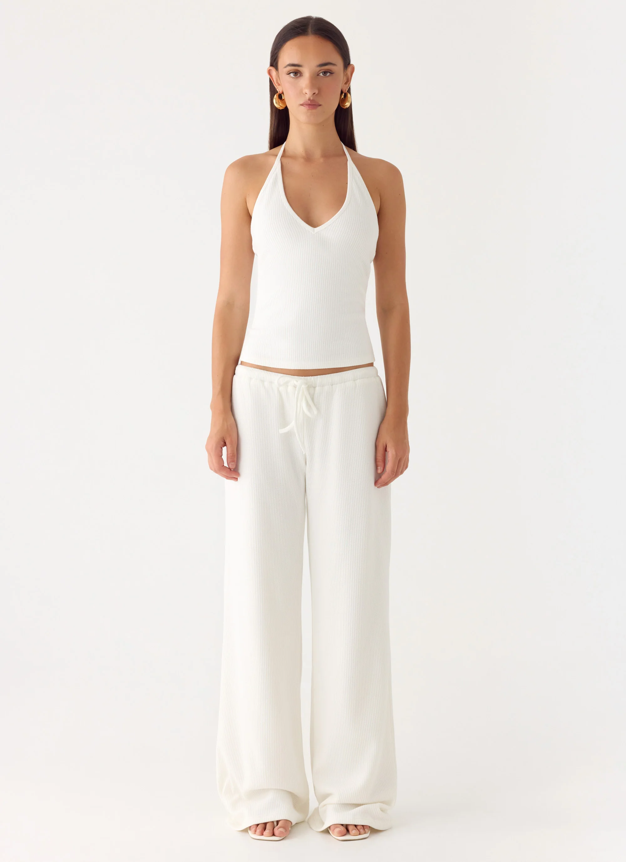 Henry Low Rise Pant - Ivory - Image 6