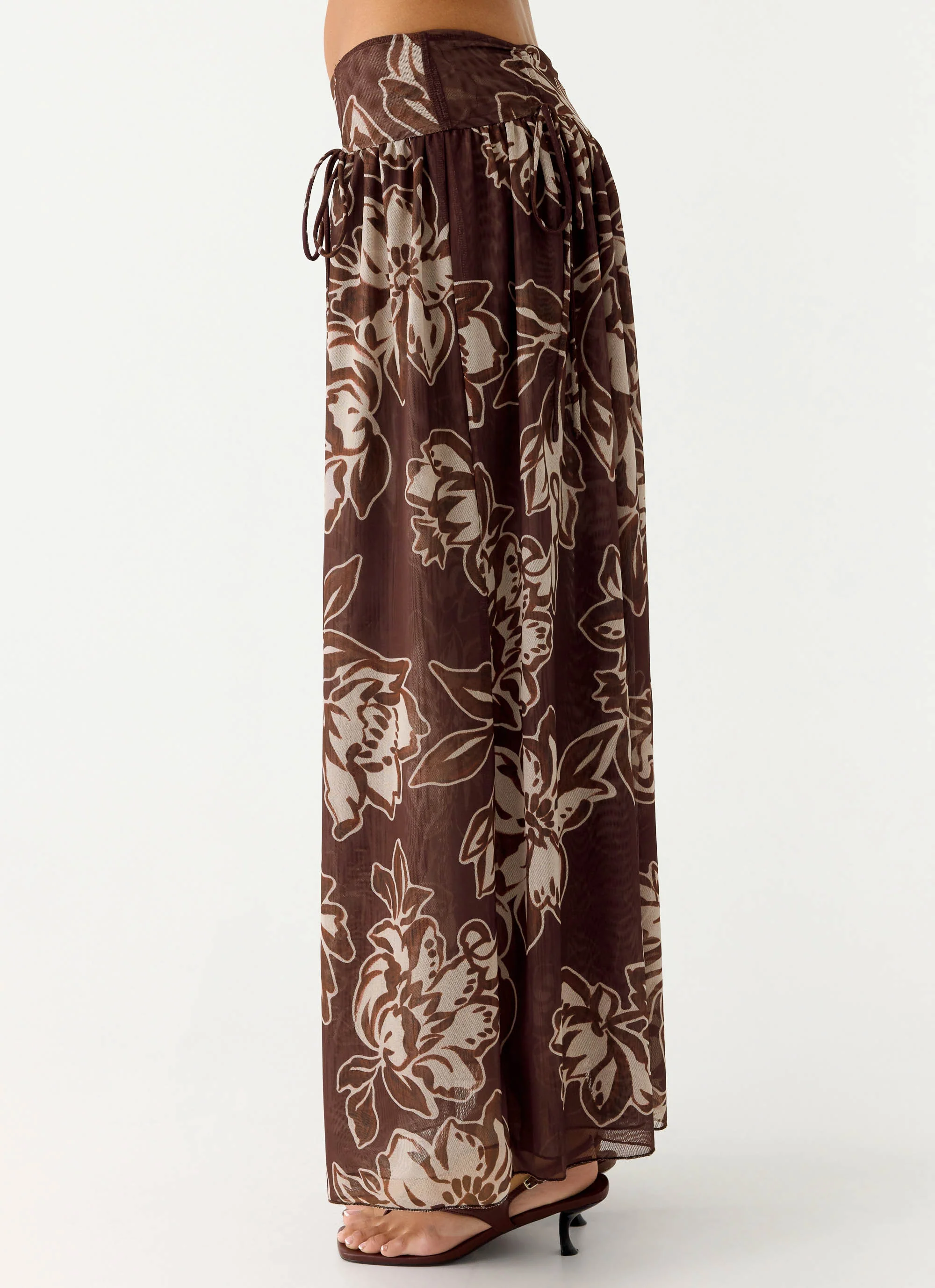 Hot Like Me Maxi Skirt - Espresso Meadow - Image 2