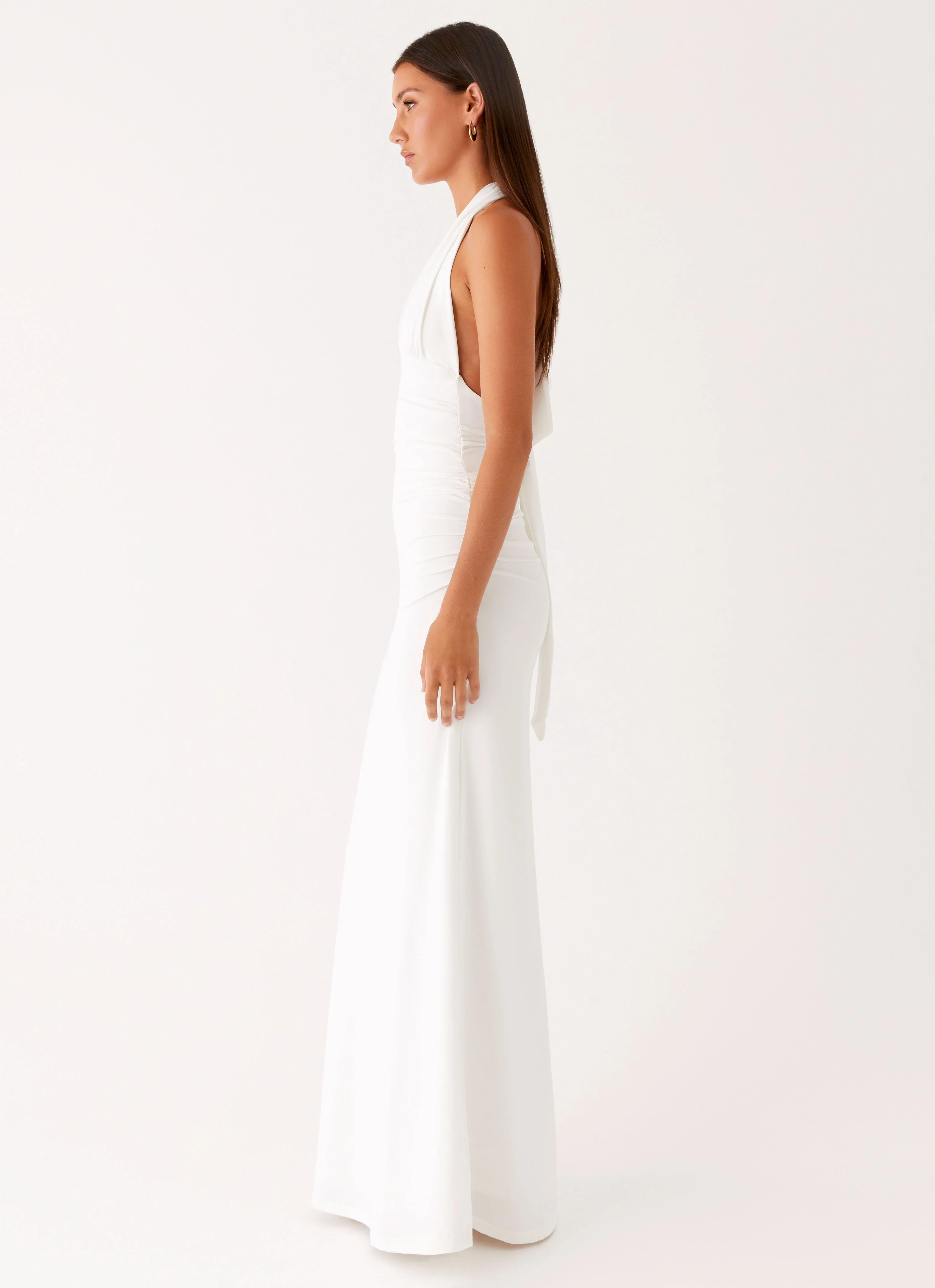 Ilaria Halter Maxi Dress - White - Image 4