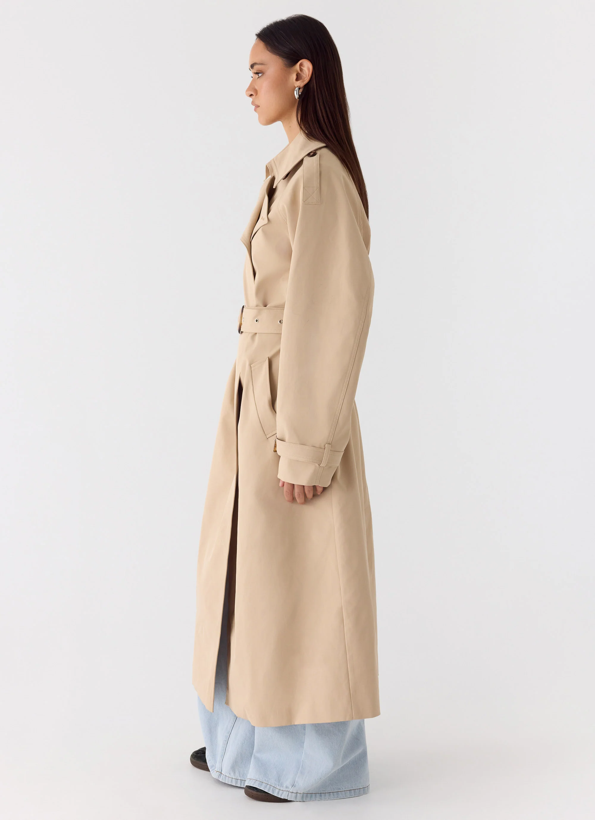 Jackie Trench Coat - Tan - Image 4