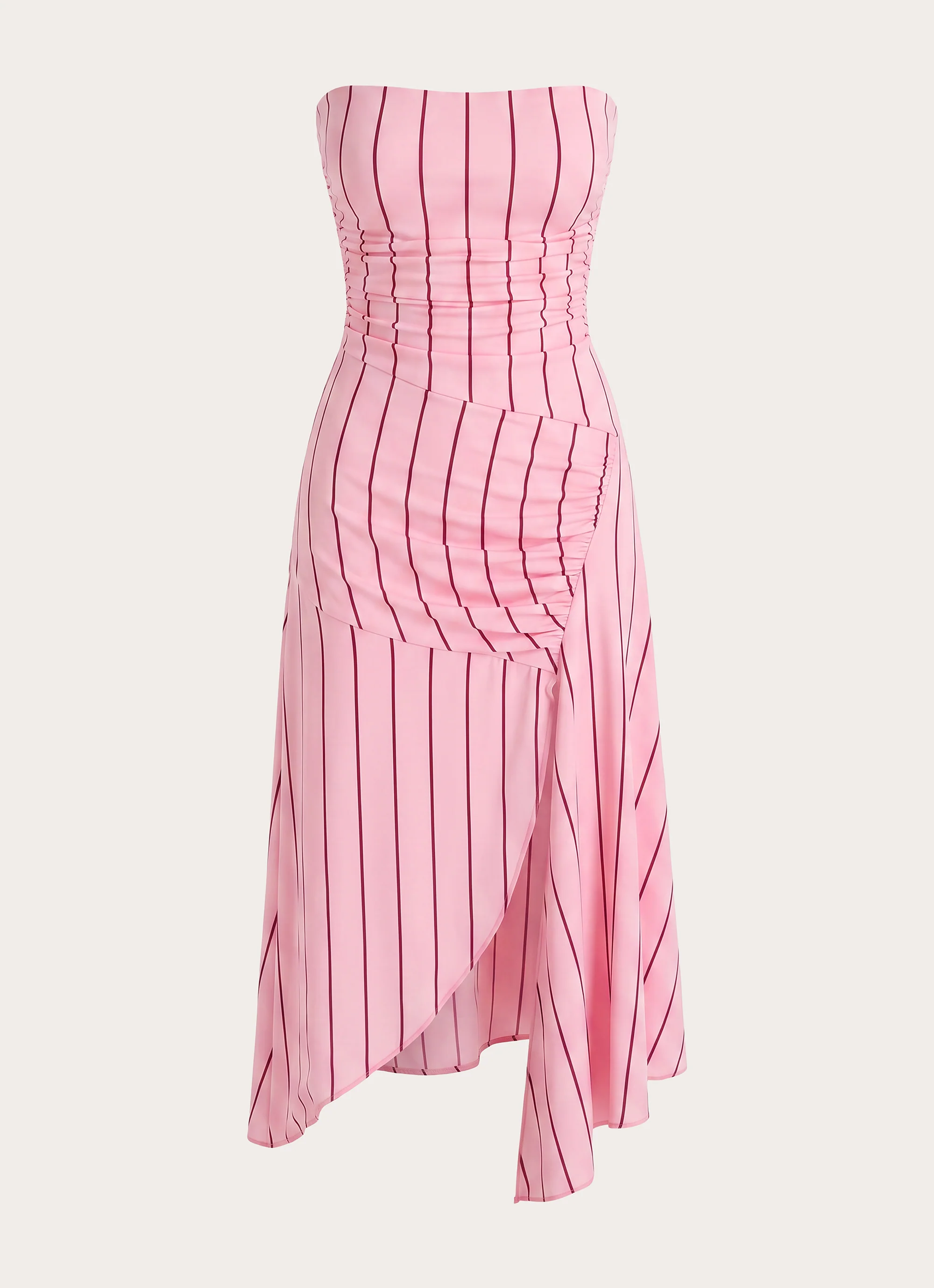 Jorvana Midi Dress - Strawberry Stripe - Image 2