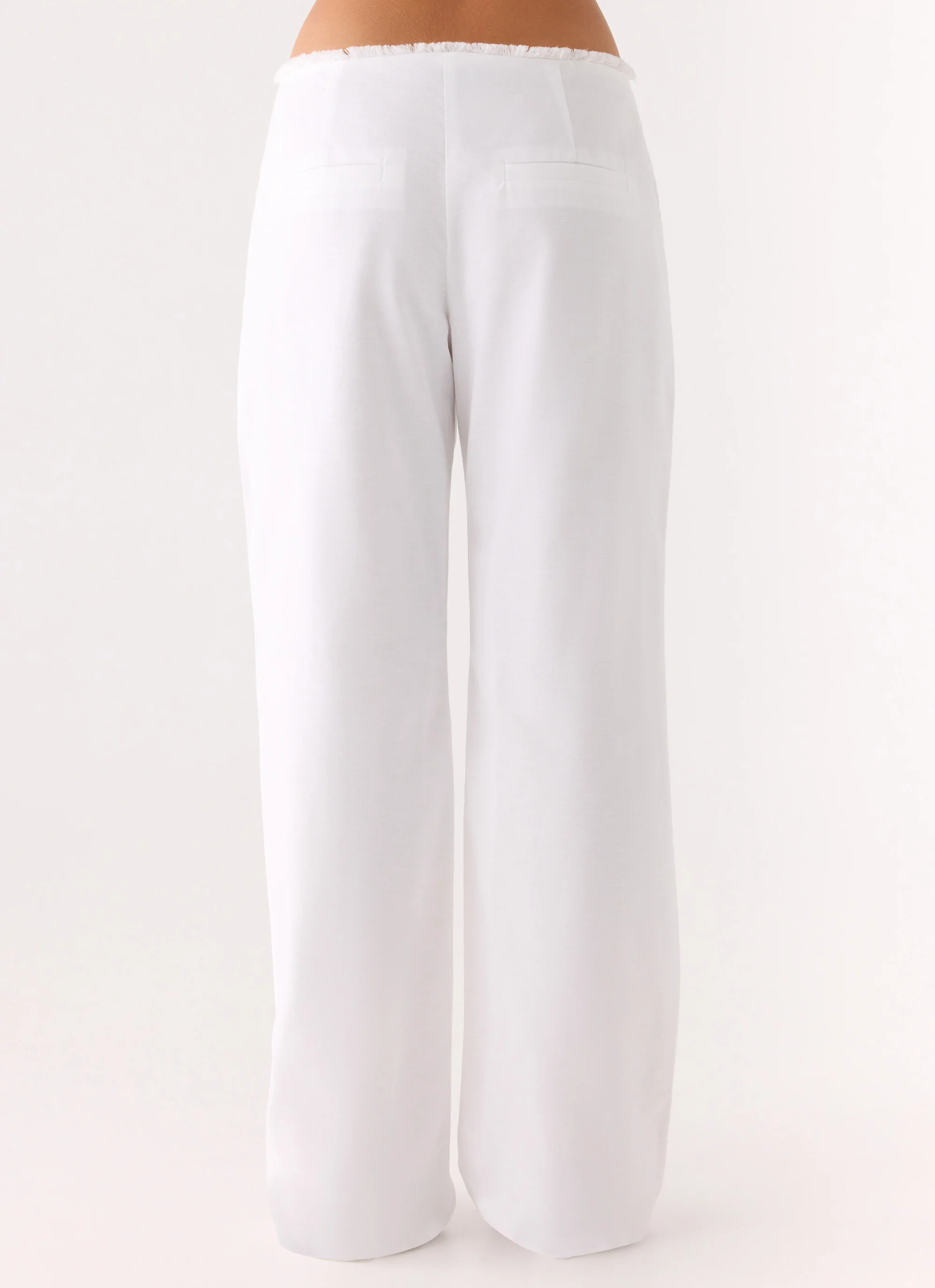 Josephina Linen Pant - White - Image 3