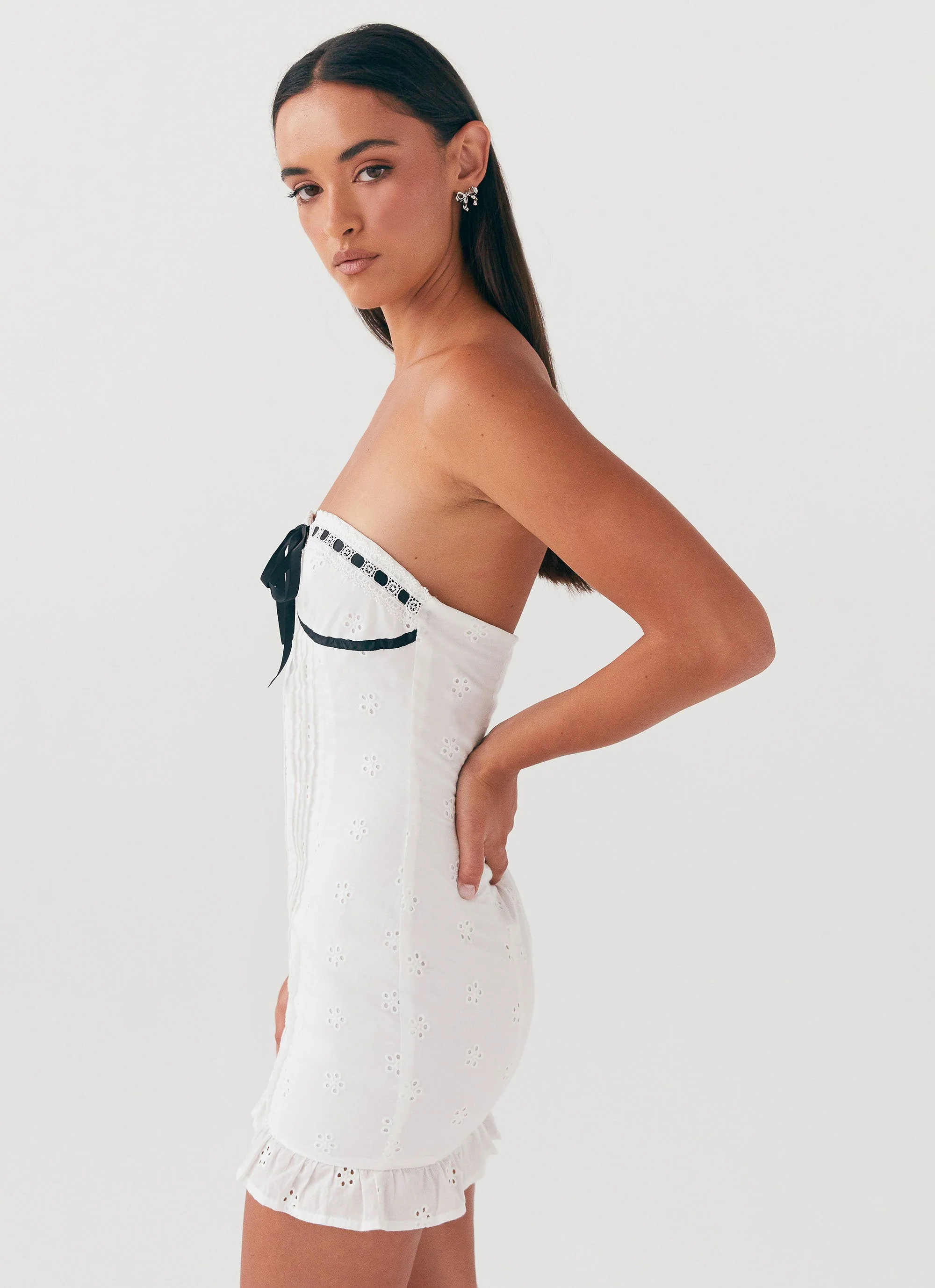 Katana Mini Dress - White - Image 2