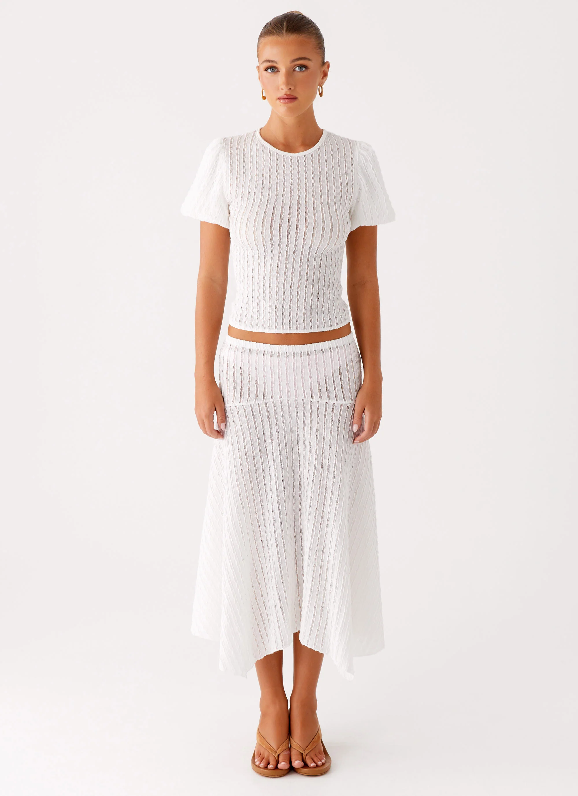 Katta Midi Skirt - Ivory