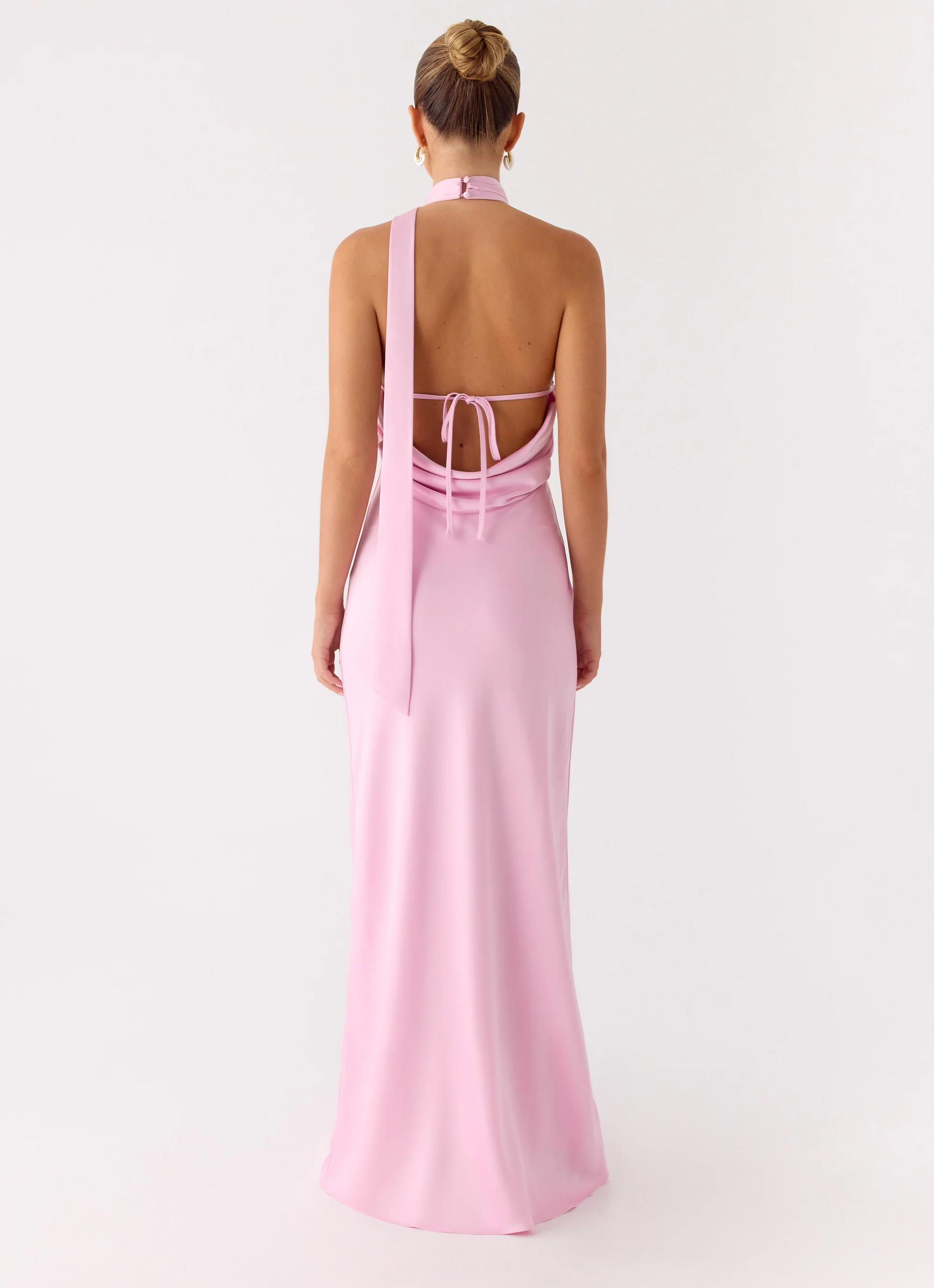 Keena Scarf Maxi Dress - Pink - Image 6