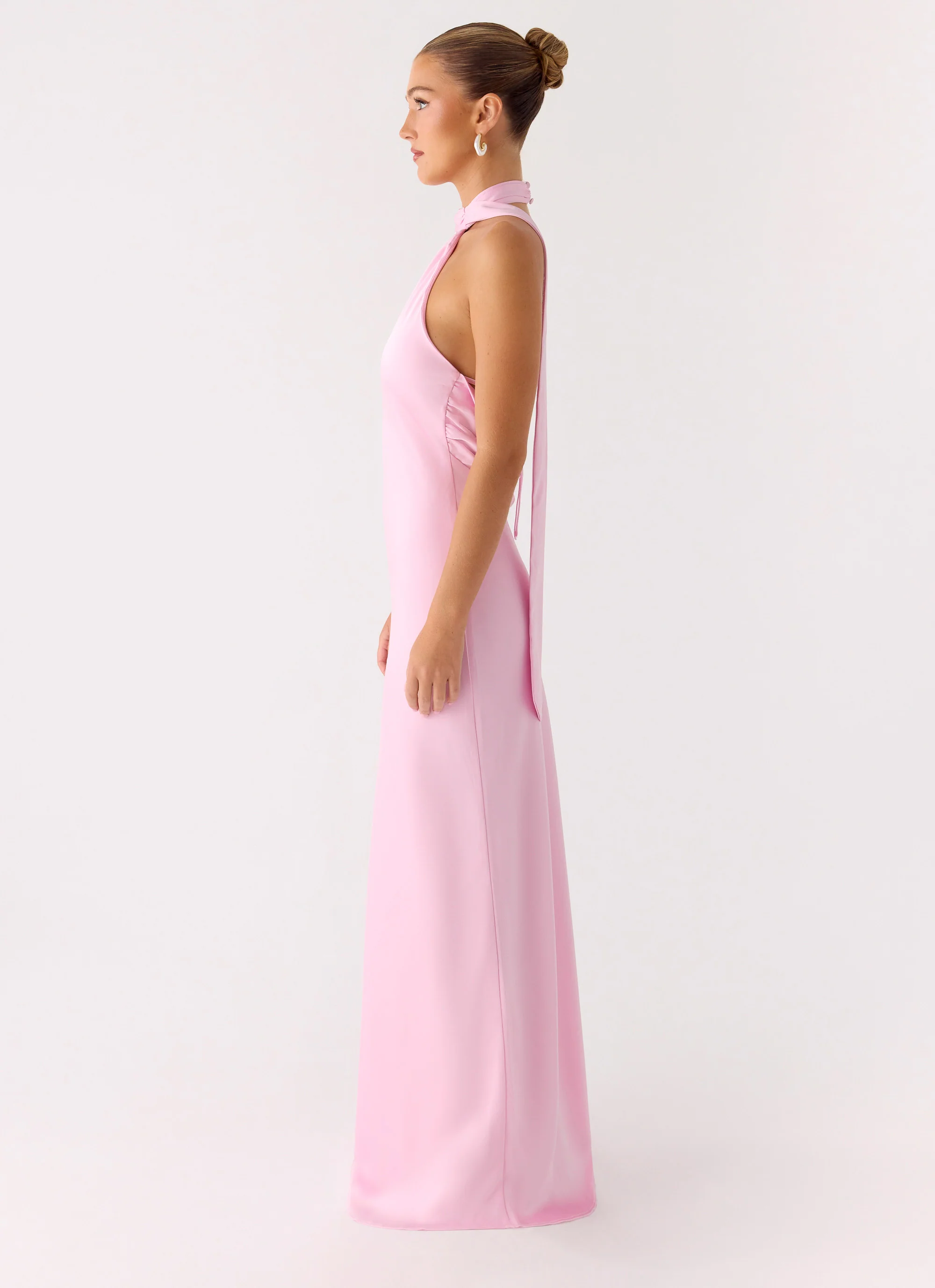 Keena Scarf Maxi Dress - Pink - Image 7