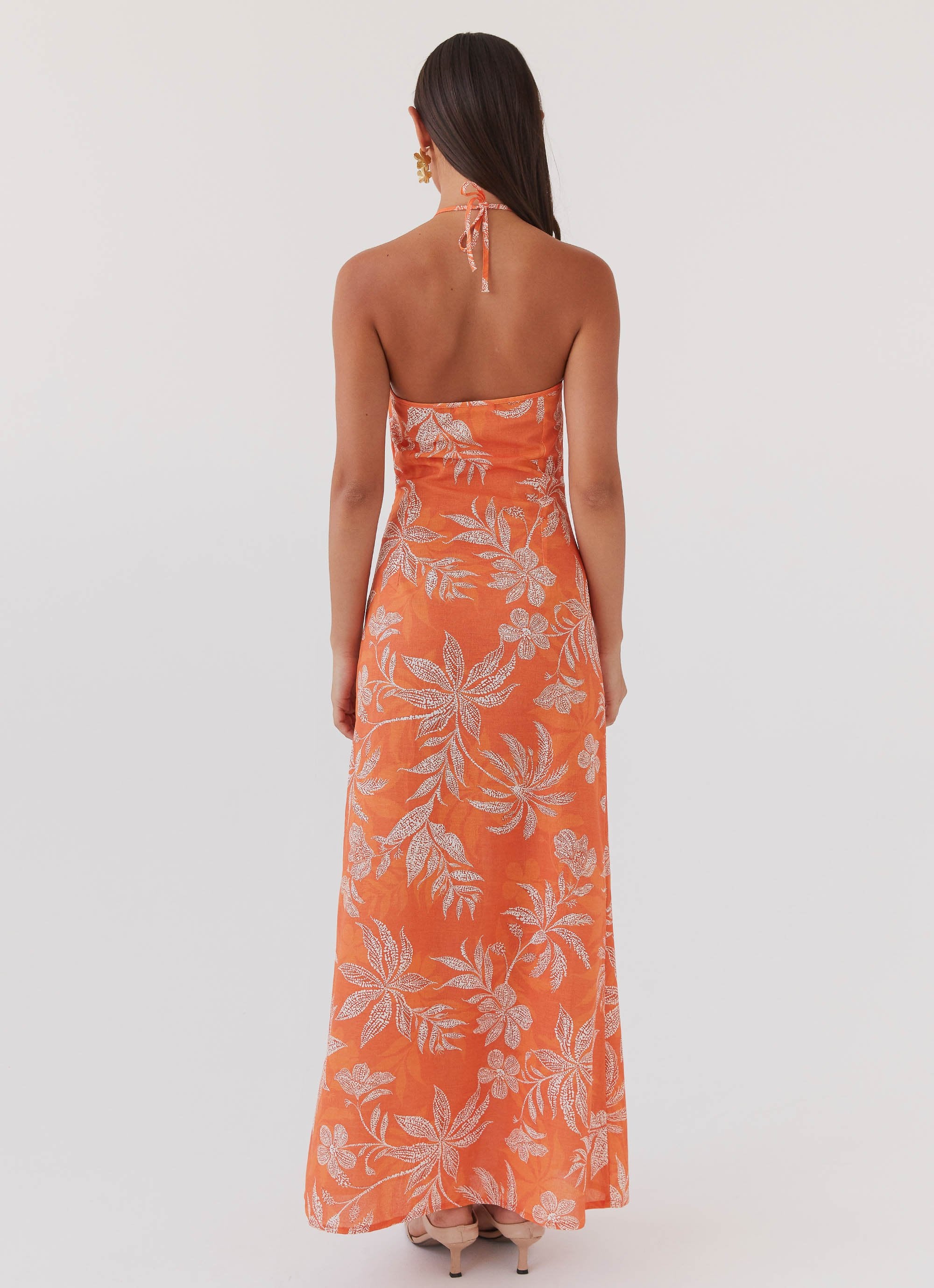 Keliegh Linen Maxi Dress - Tropic Sunset - Image 4