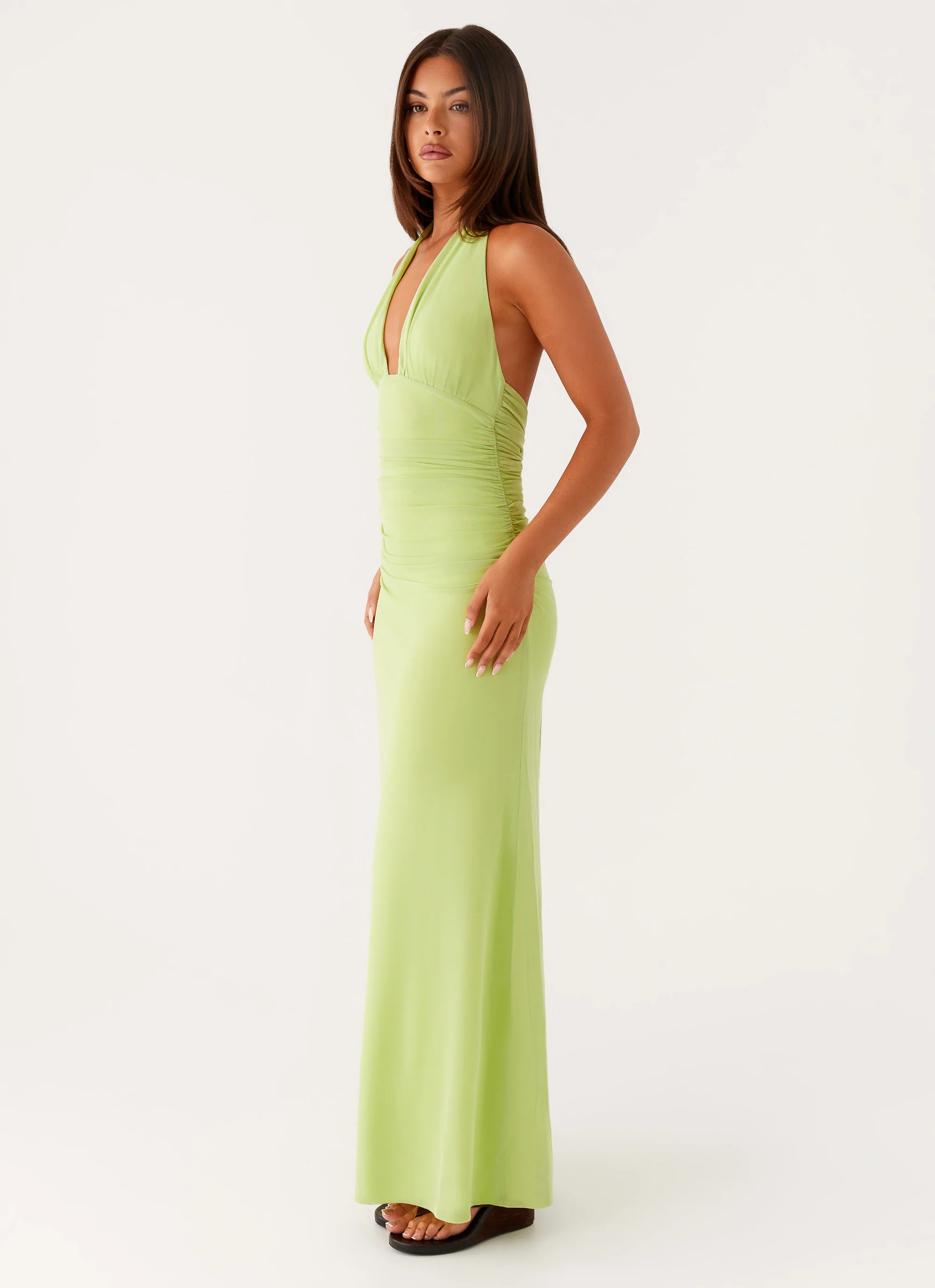 Kerrie Maxi Dress - Lime - Image 5
