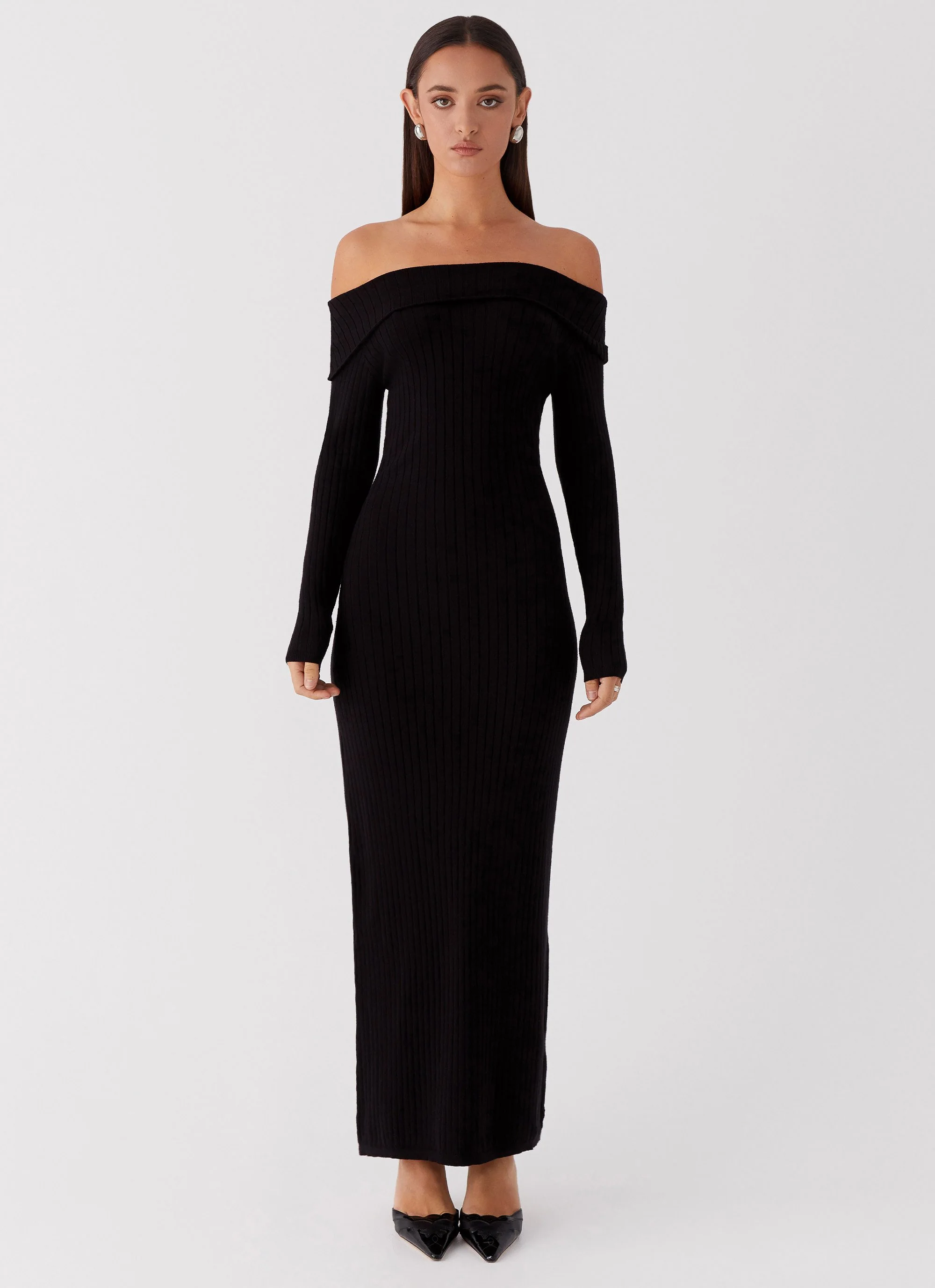 Lahey Knit Maxi Dress - Black - Image 4