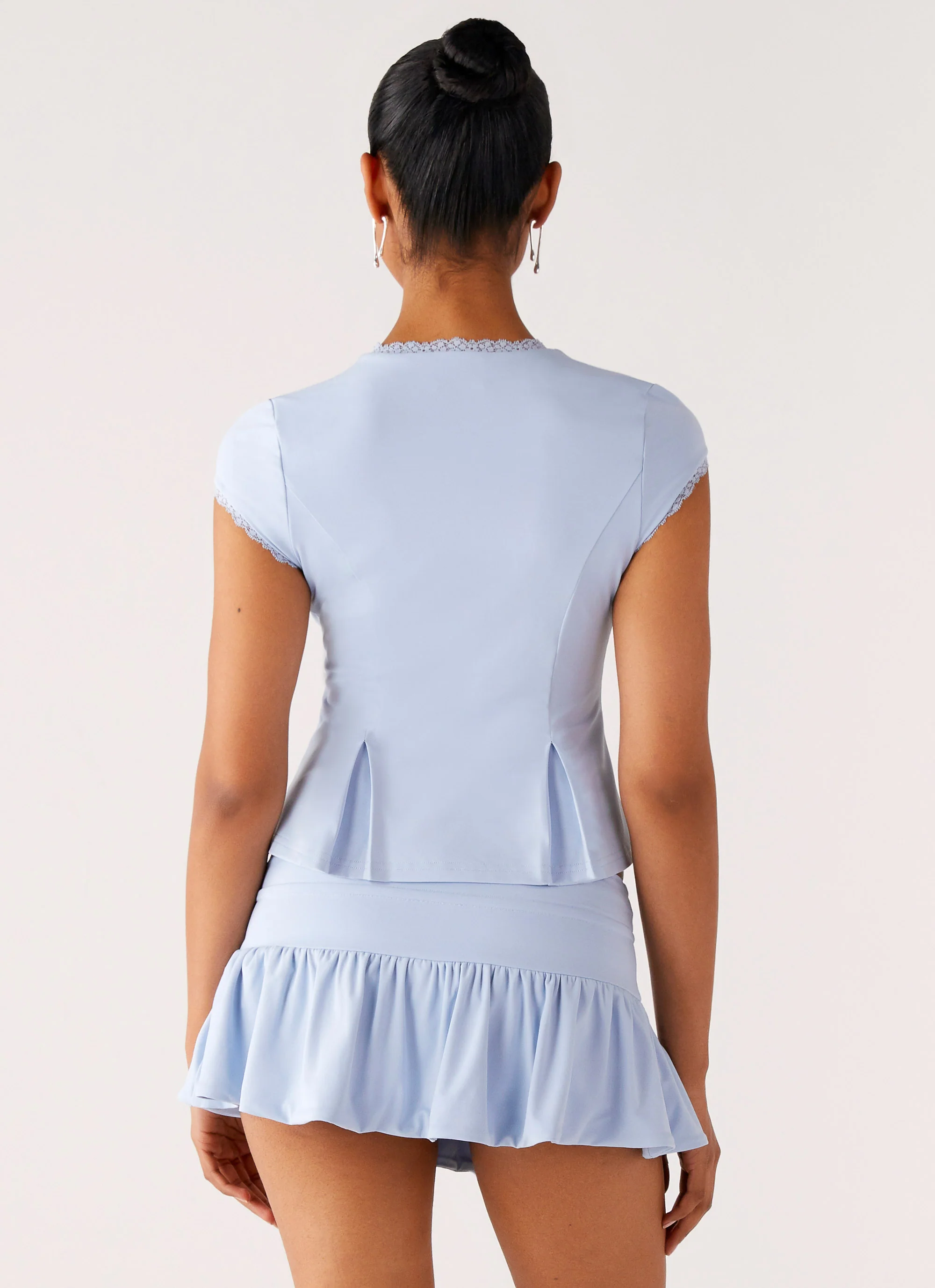 Landon Button Up Top - Blue - Image 2