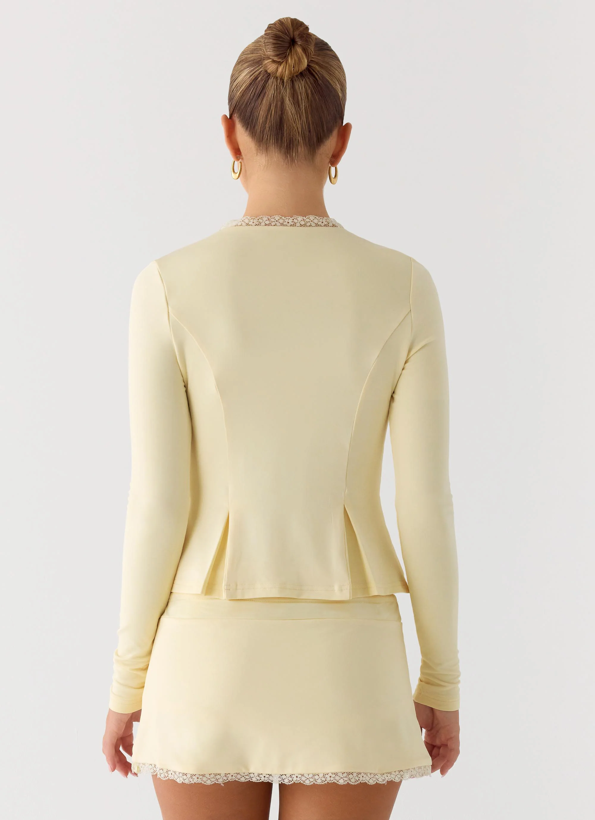 Landon Long Sleeve Top - Butter Yellow - Image 4