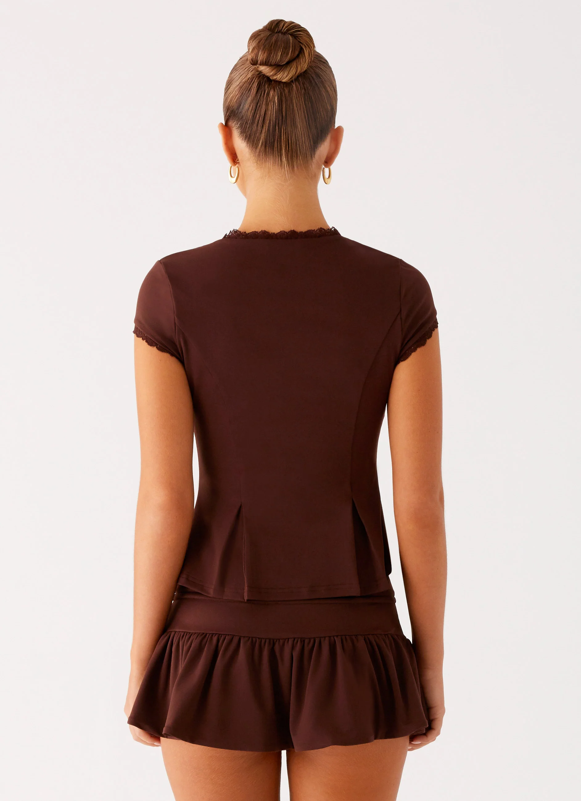 Landon Mini Skort - Chocolate - Image 4
