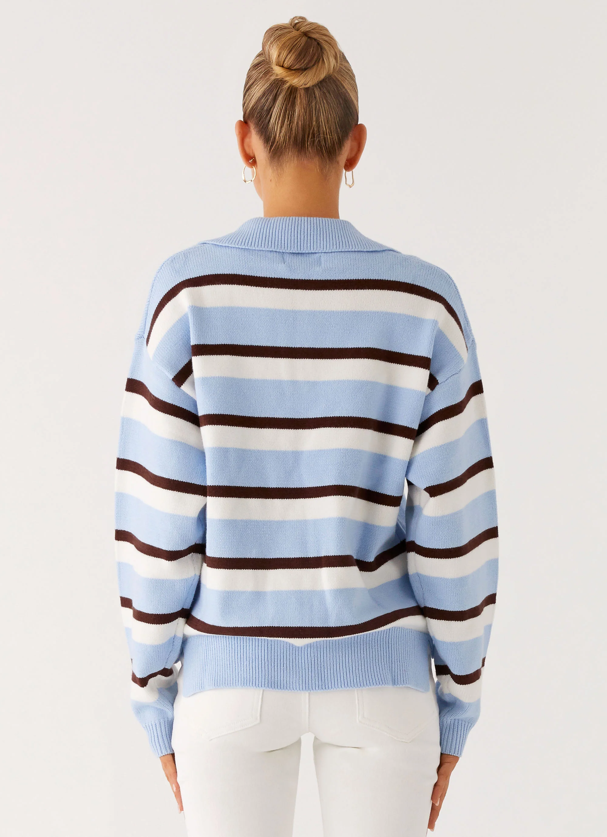 Liana Striped Polo - Blue Stripe - Image 3
