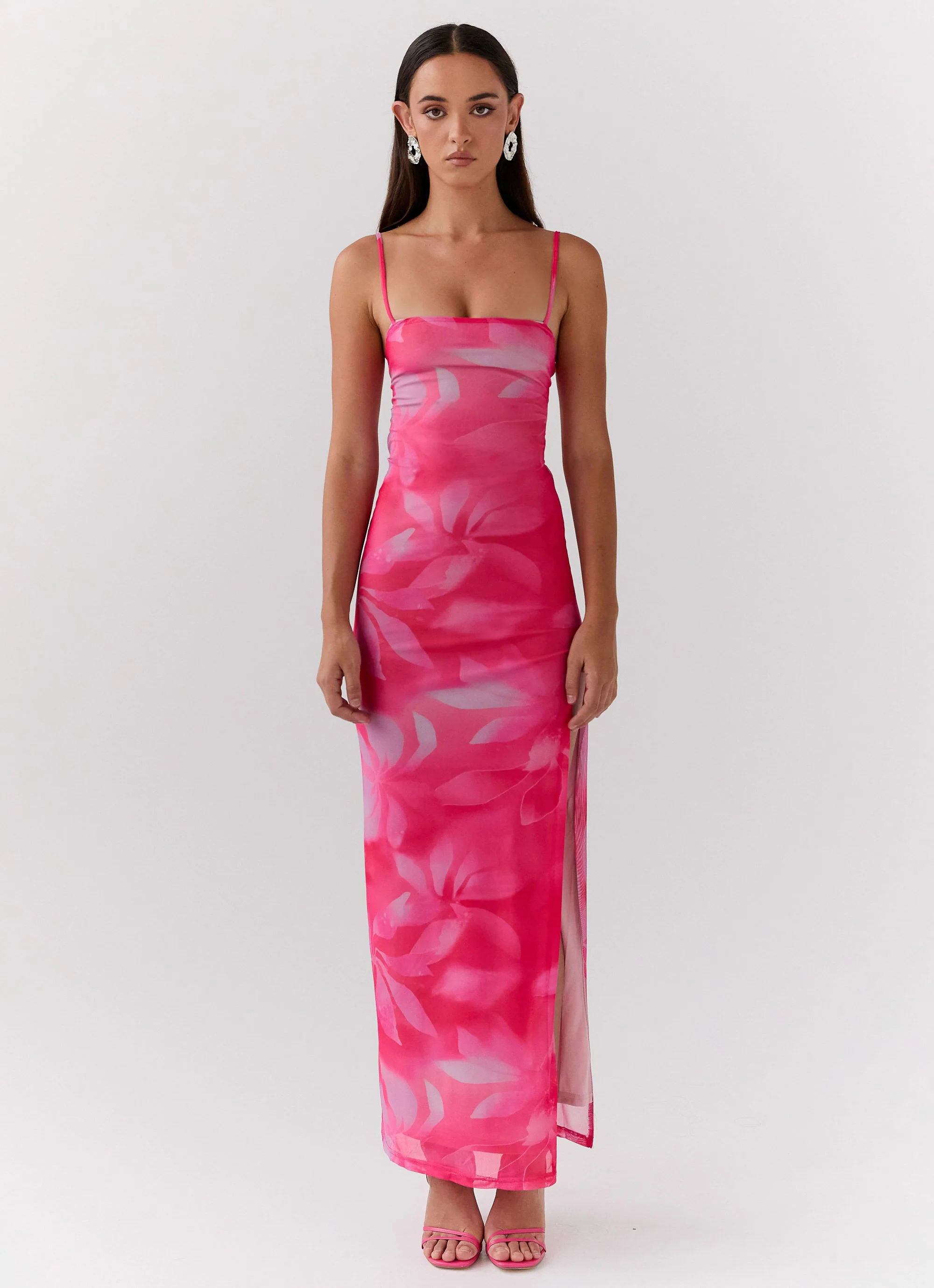 Life In Pink Maxi Dress - Abstract Bloom - Image 2