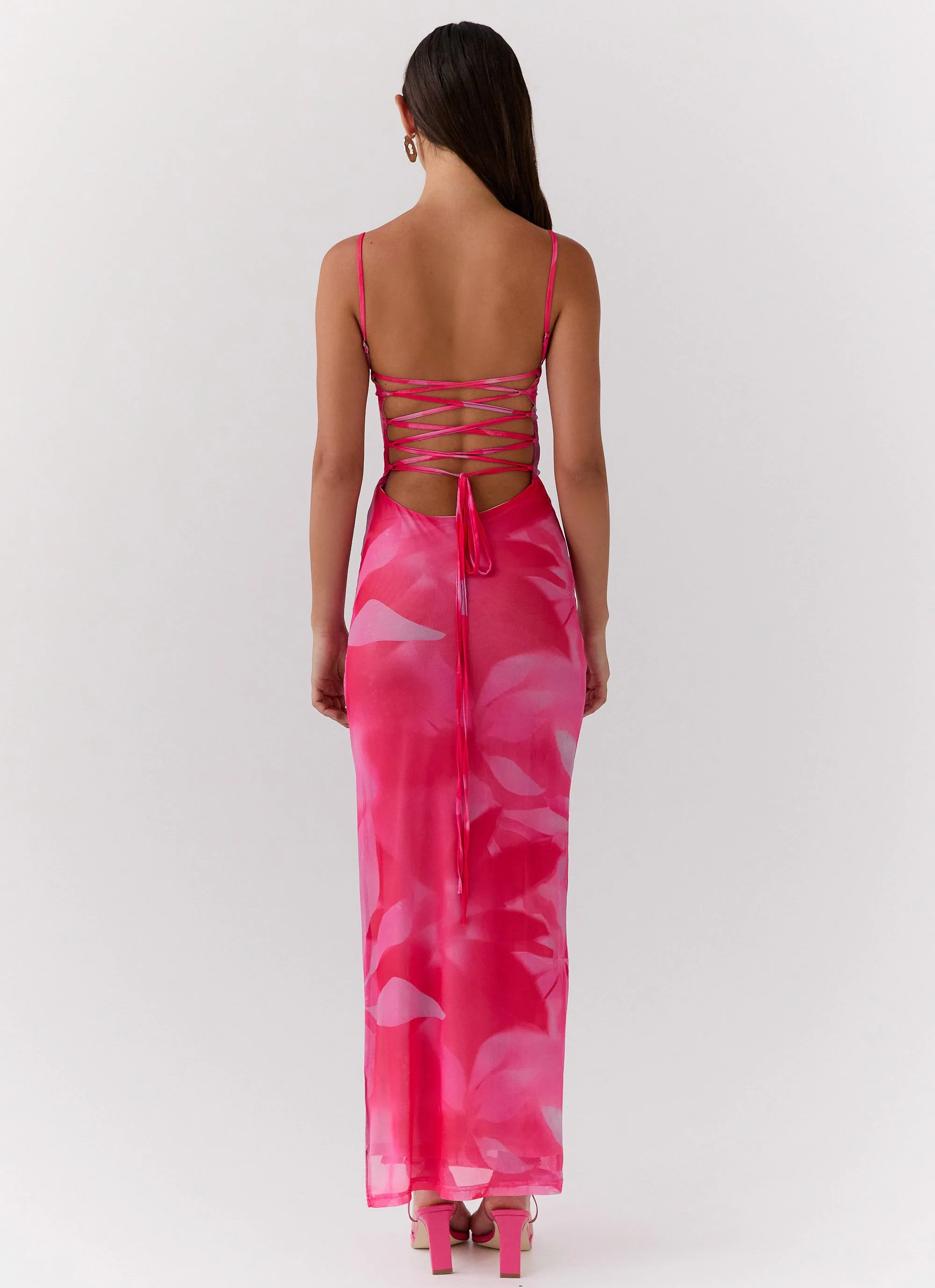 Life In Pink Maxi Dress - Abstract Bloom - Image 4