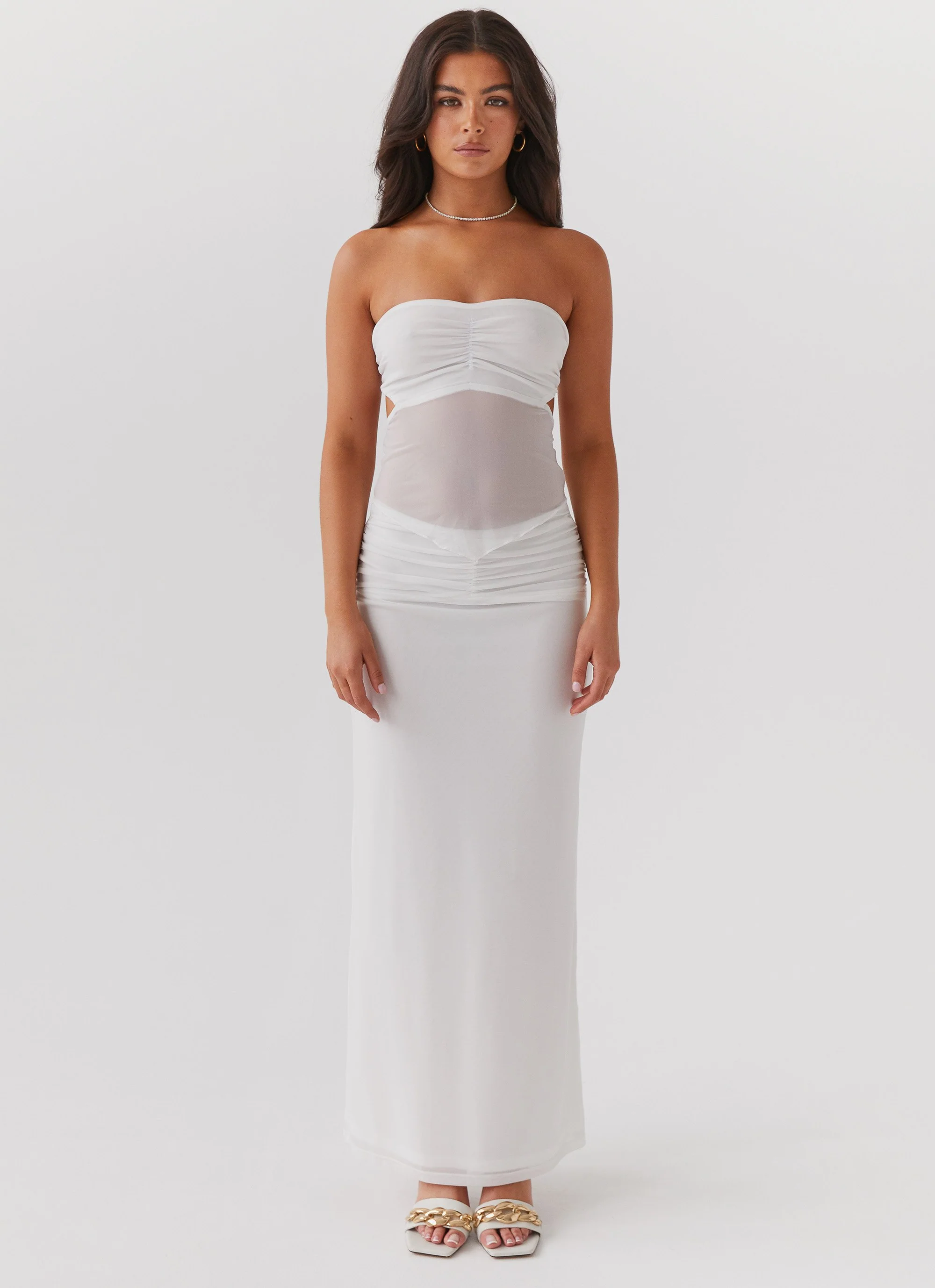 Look At Me Strapless Top - White - Image 2
