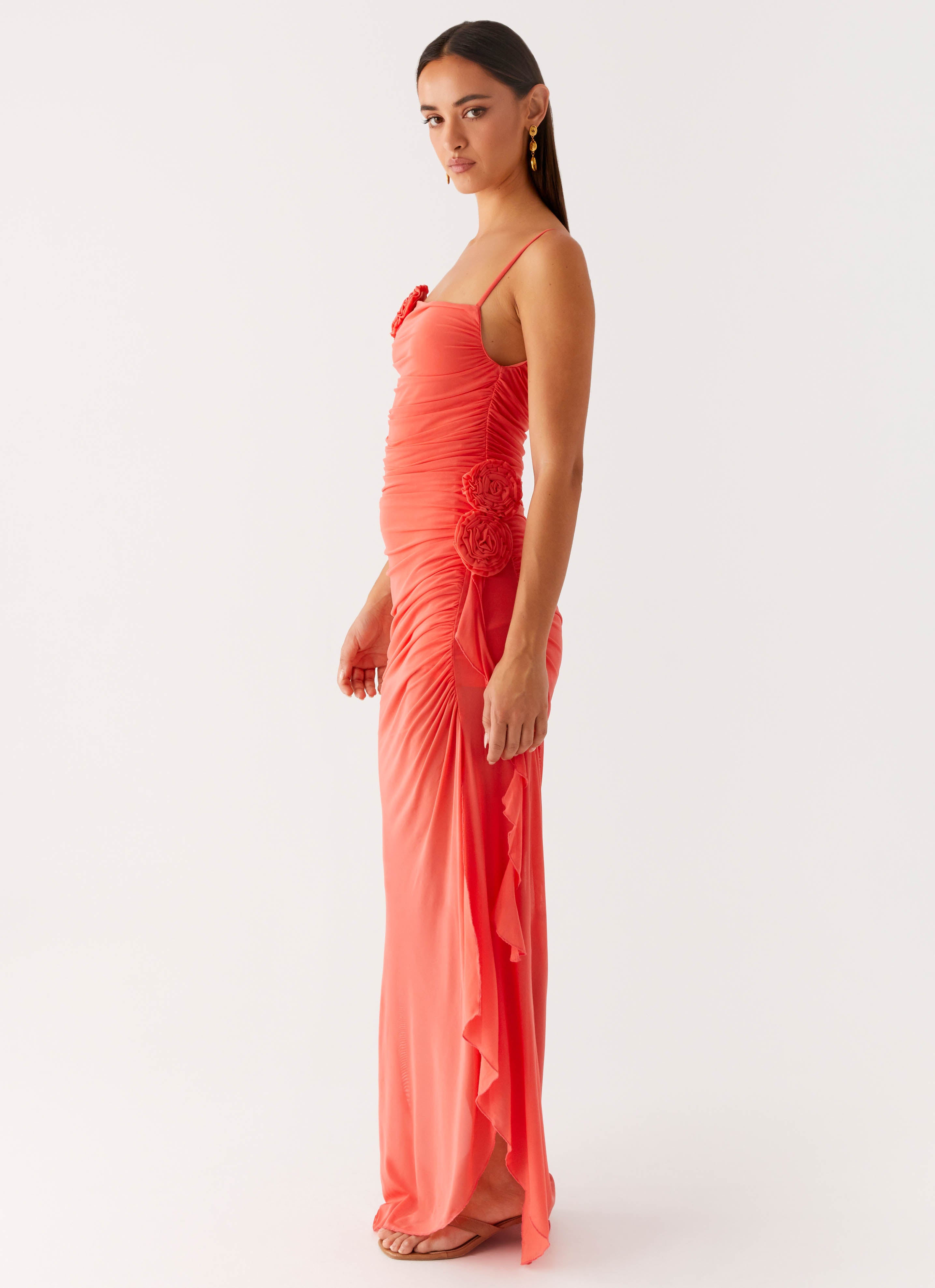 Louana Maxi Dress - Coral - Image 2